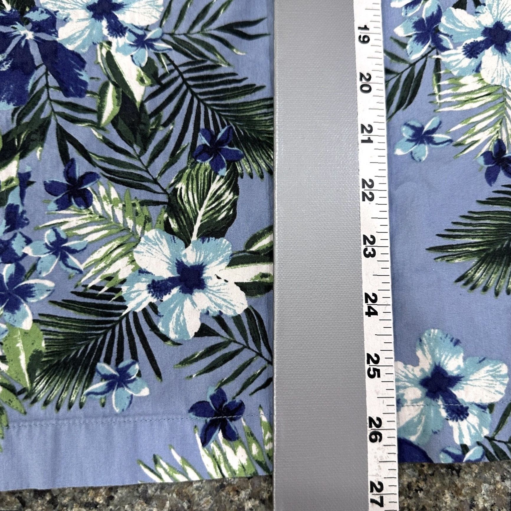 Vintage VINTAGE 28 Palms Hawaiian Shirt Men L Blue Floral Tropical Aloha Beach Camp Shirt Cotton Size US L / EU 52-54 / 3 - 6 Thumbnail