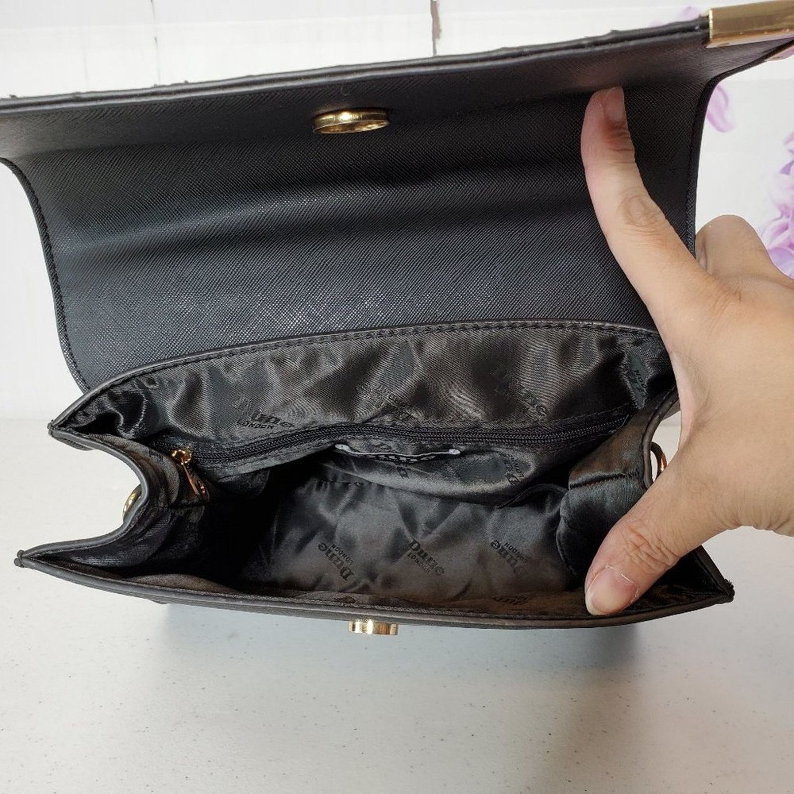 Dune London Dune London Embossed Patent Vegan Leather Crossbody Bag Size ONE SIZE - 6 Thumbnail