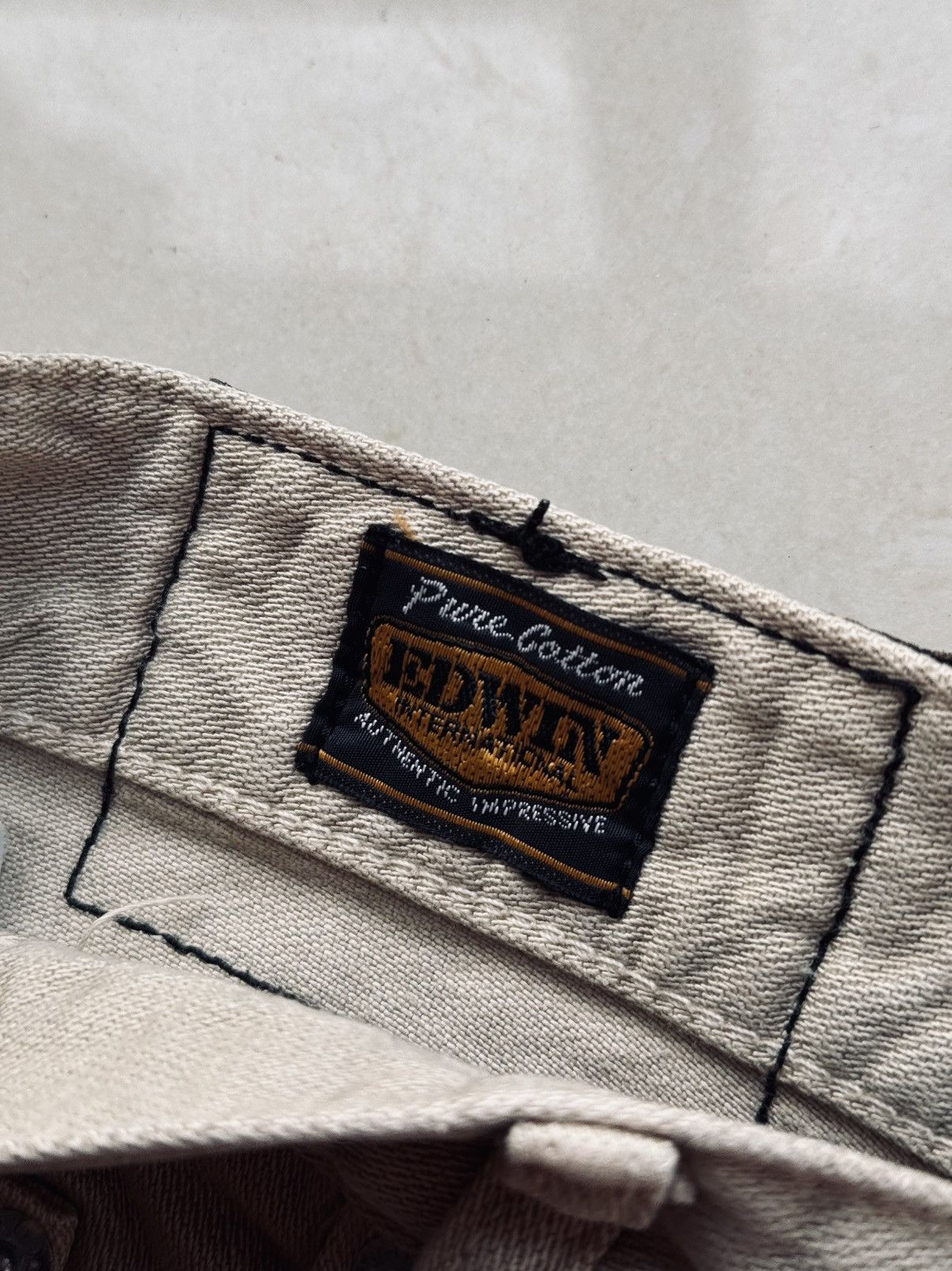 Edwin Vintage Beige Edwin Japanese Denim Pants Size US 30 / EU 46 - 10 Thumbnail