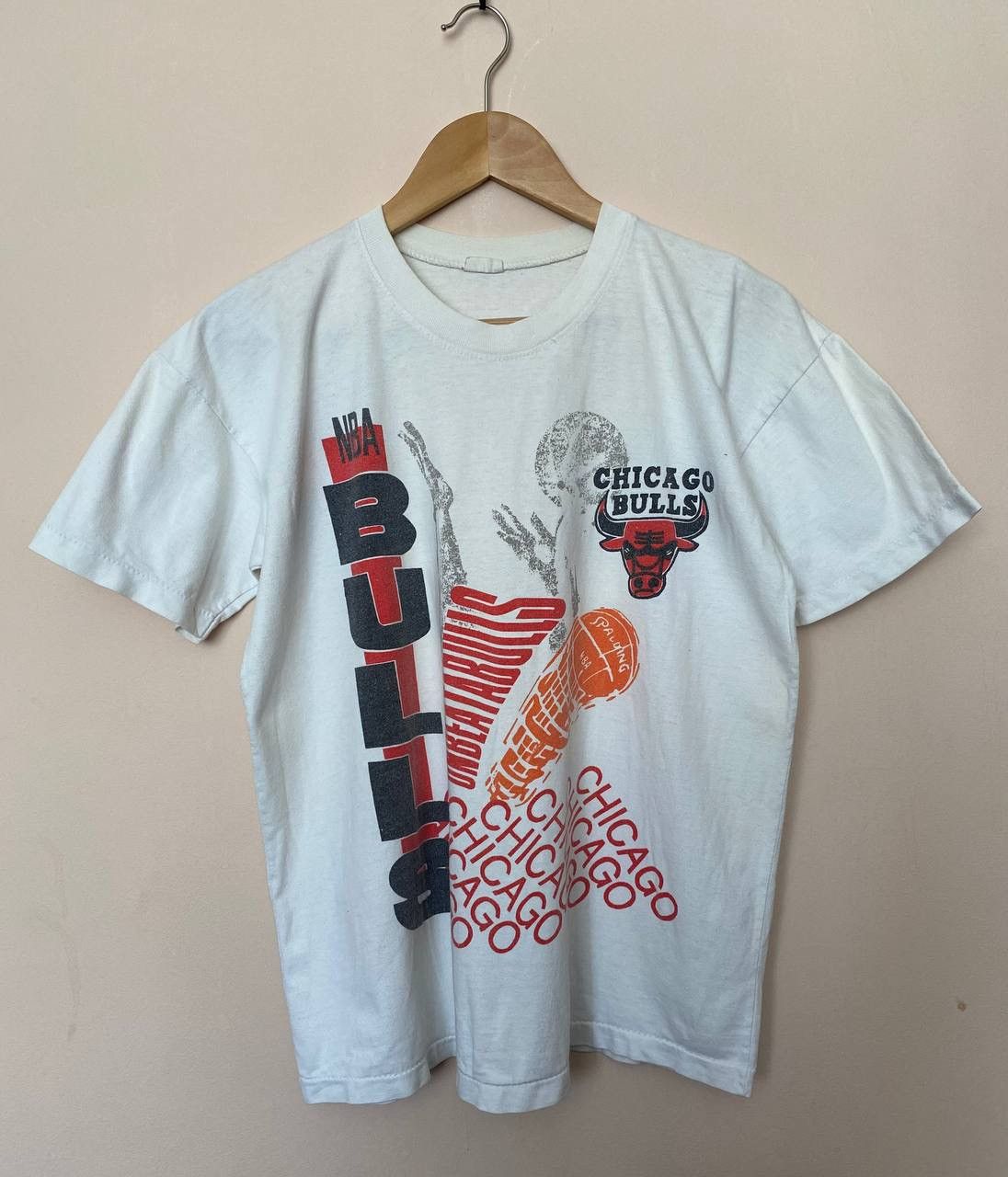 NBA × Vintage VTG NBA Chicago Bulls JORDAN 90's DOUBLE SIDED SALEM Size US S / EU 44-46 / 1 - 1 Thumbnail
