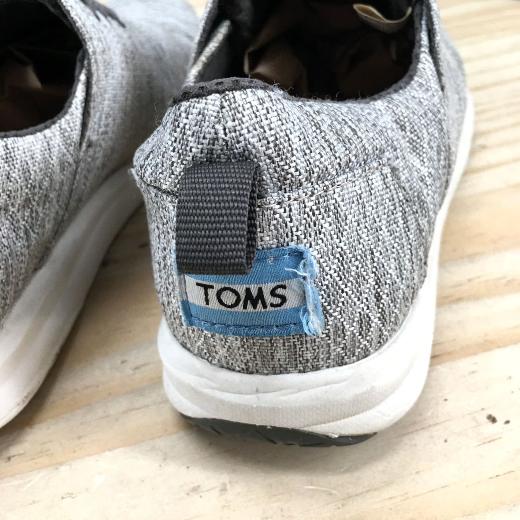 Toms TOMS Del Rey Sneaker Womens 7.5 Gray Fabric Lace Up Low Top Casual Comfort Shoes Sneaker Size M / US 6-8 / IT 42-44 - 6 Thumbnail