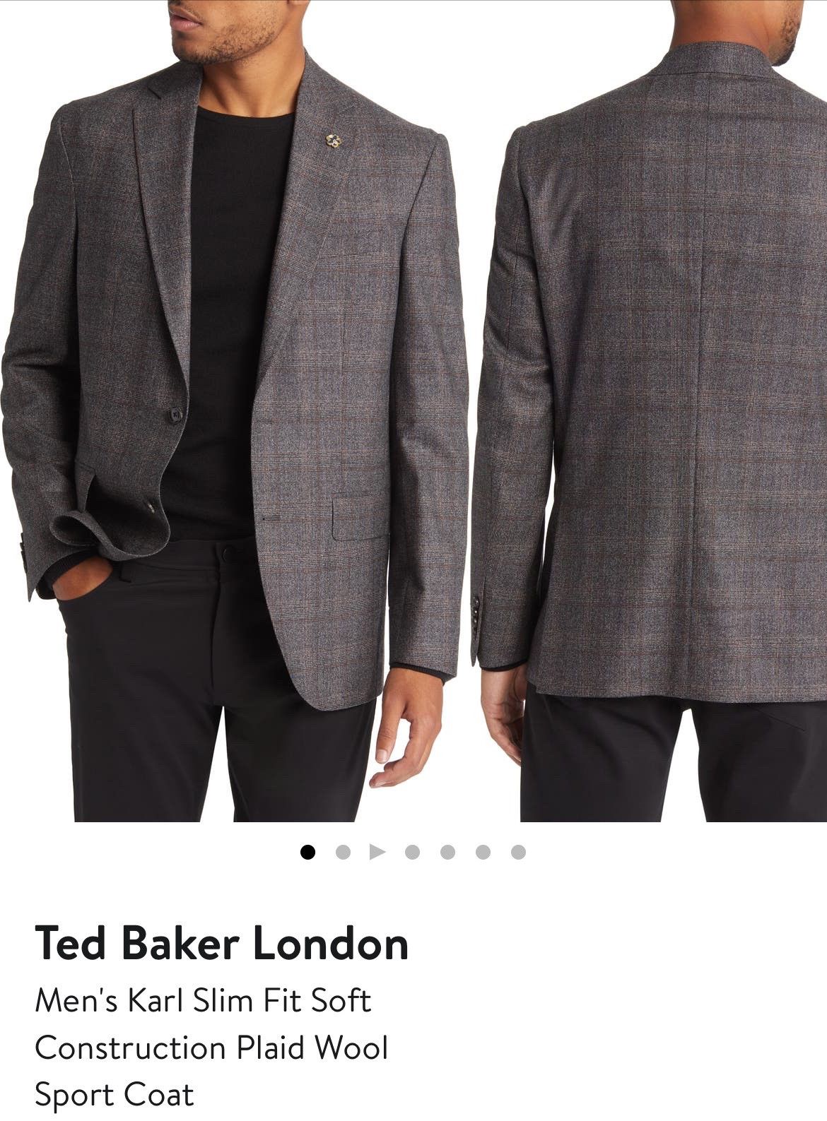 Ted Baker Ted Baker Sport Coat Size 38R - 8 Thumbnail