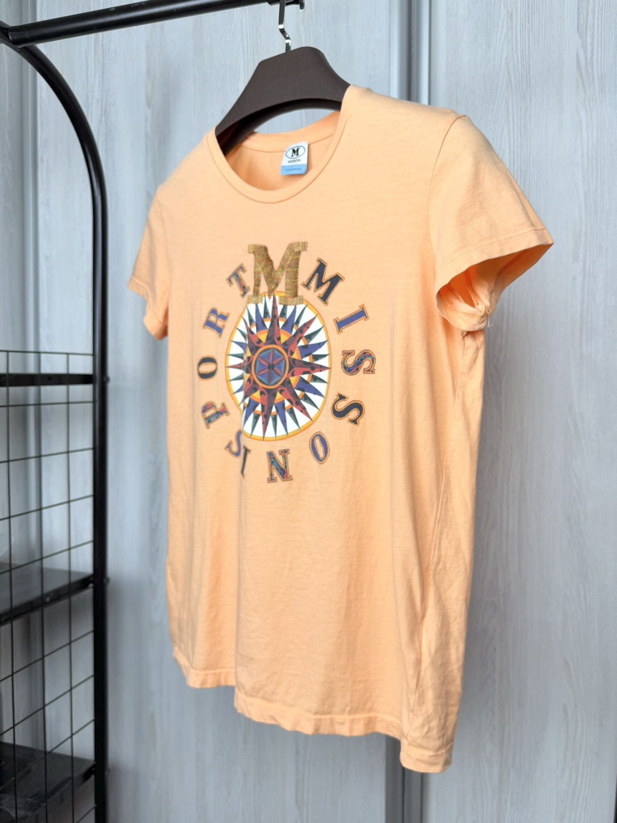 Missoni M Missoni Sport Printed Cotton Tee Short Sleeve Peach Colour Size S / US 4 / IT 40 - 5 Thumbnail