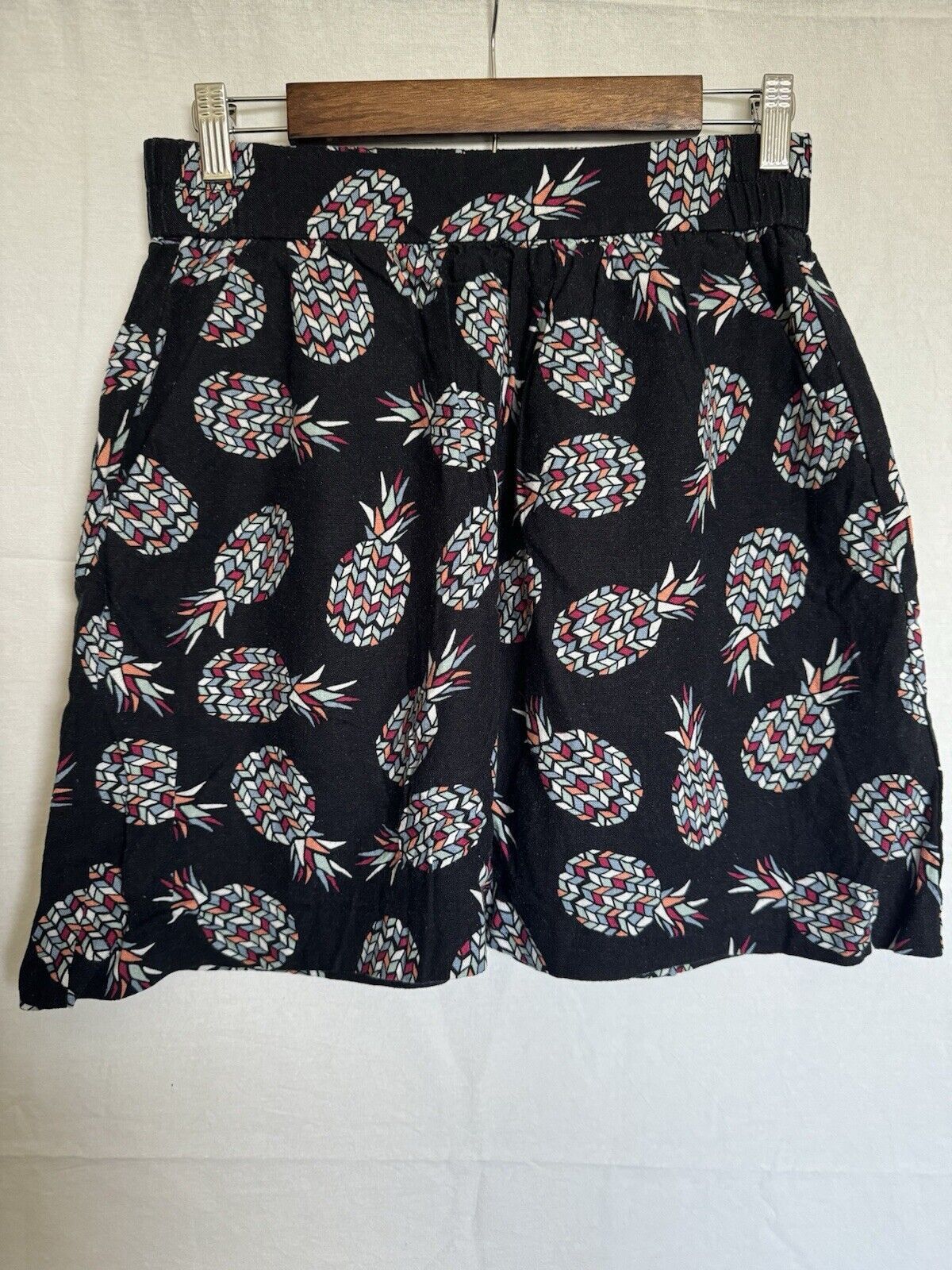 Loft Loft Navy Blue Multi Colored Pineapple Skirt Small With Poc Size 27" / US 4 / IT 40 - 1 Thumbnail