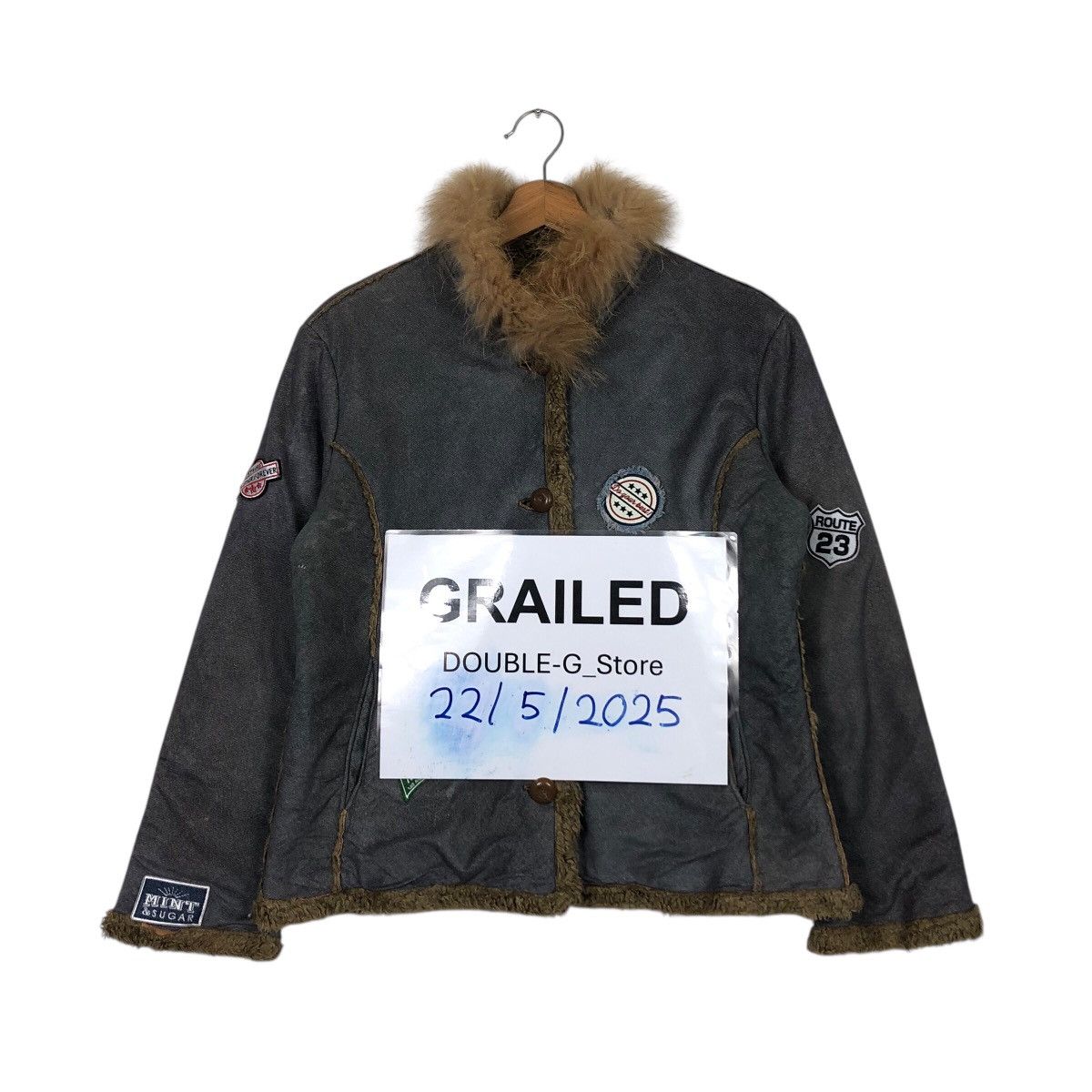 Japanese Brand Vintage Bignami Italy Shearling Patchwork Moto Jacket Size M / US 6-8 / IT 42-44 - 1 Thumbnail