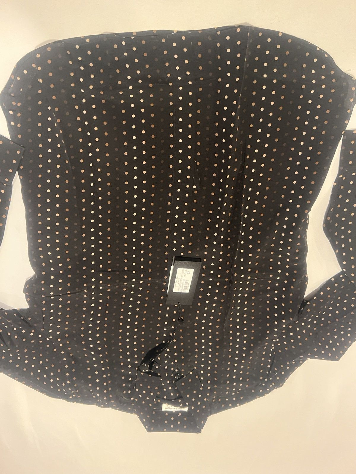 Saint Laurent Paris Saint Laurent men’s silk dots shirt. 38/15.5. $1650 Size US M / EU 48-50 / 2 - 10 Thumbnail