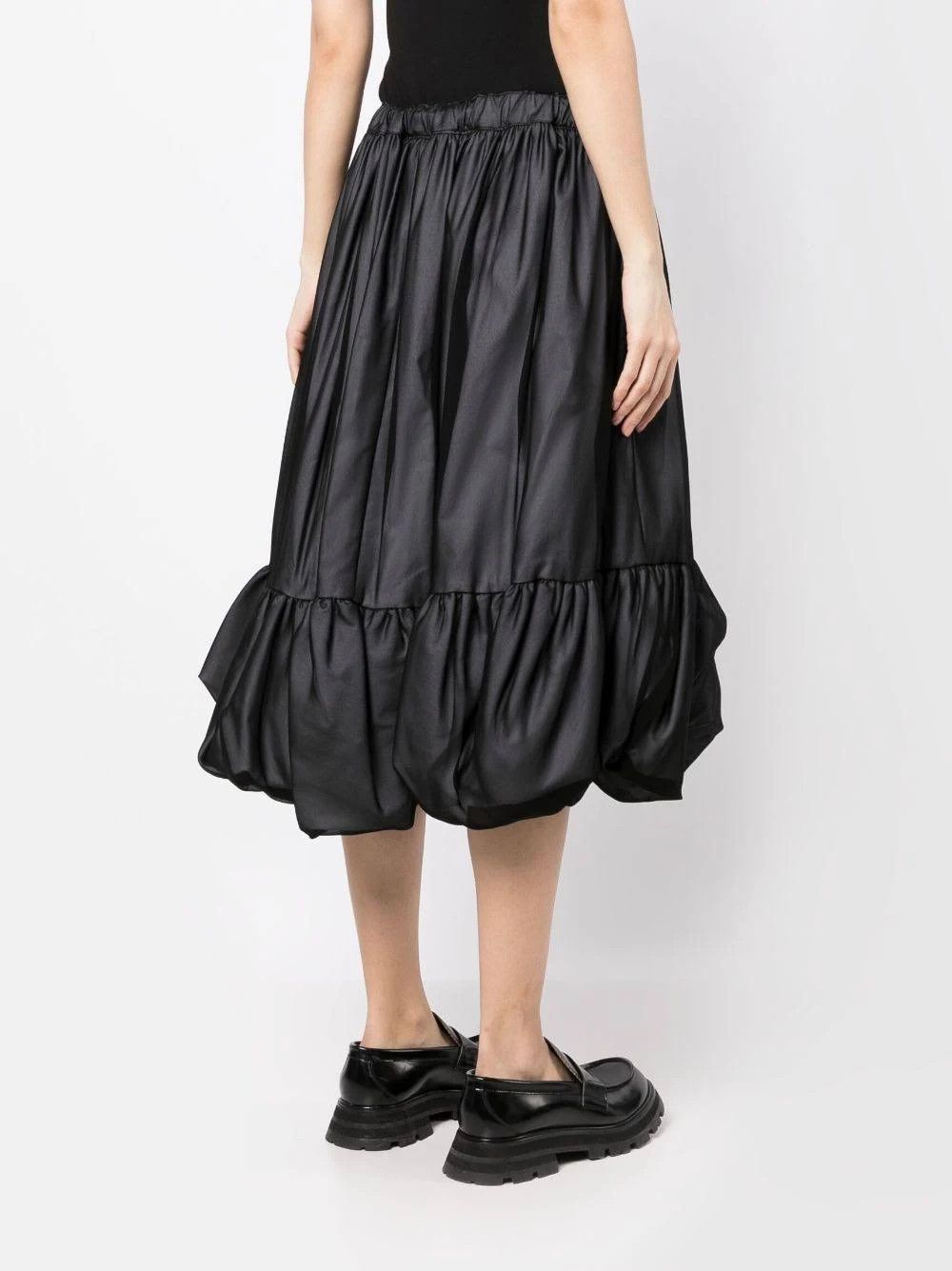 Comme des Garcons o1mle0824 Voluminous Tiered Skirts in Black Size 26" / US 2 / IT 38 - 3 Thumbnail
