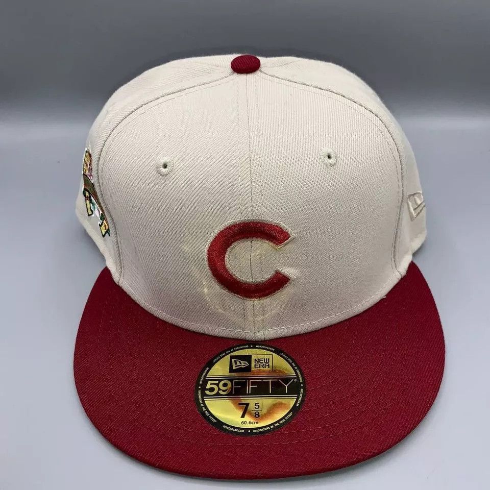 New Era Chicago Cubs Hat Men 7 5/8 White All Star Game Fitted Cap Size ONE SIZE - 2 Thumbnail