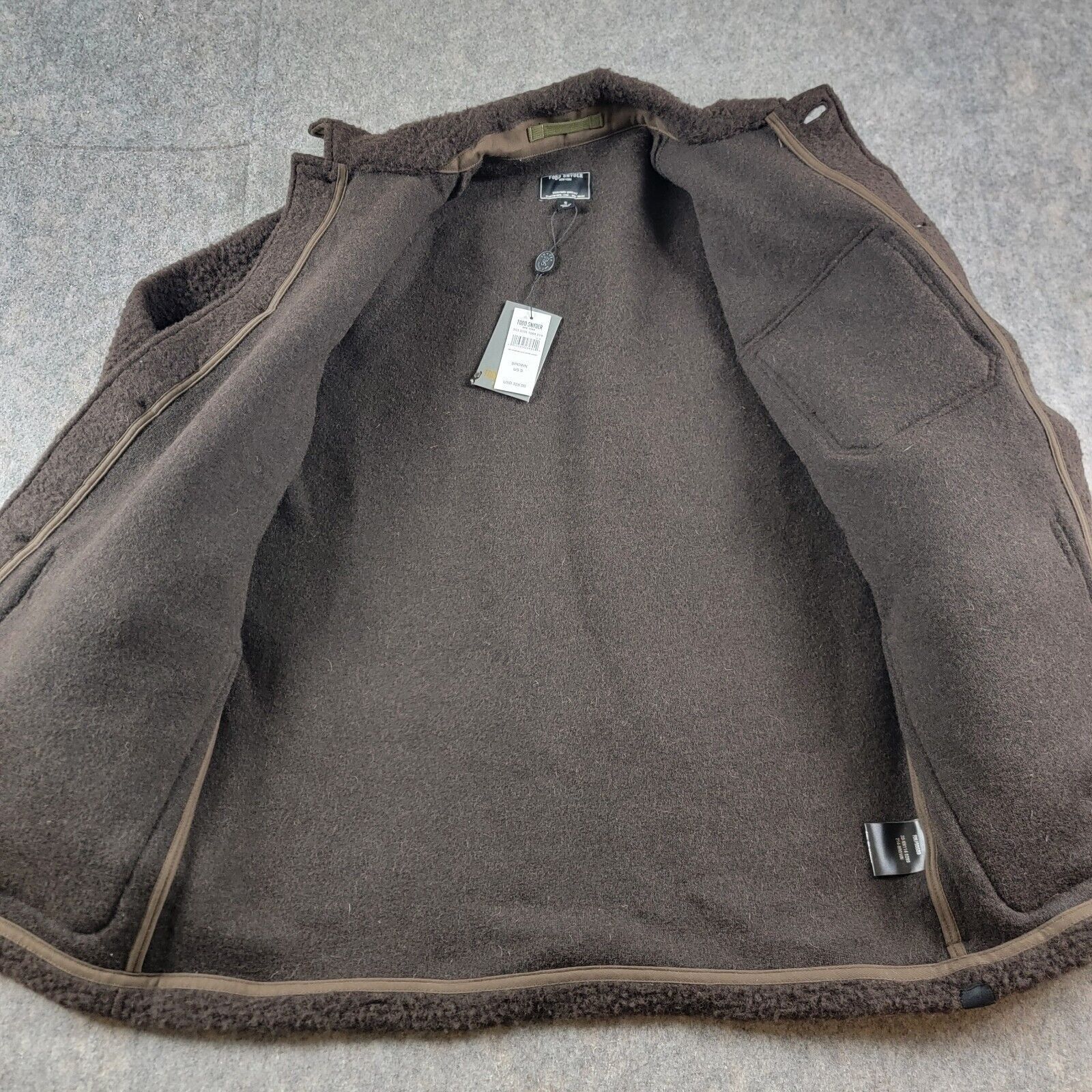 Todd Snyder Todd Snyder Wool Blend Boucle Chore Jacket Brown NWT Italy Size US S / EU 44-46 / 1 - 3 Thumbnail