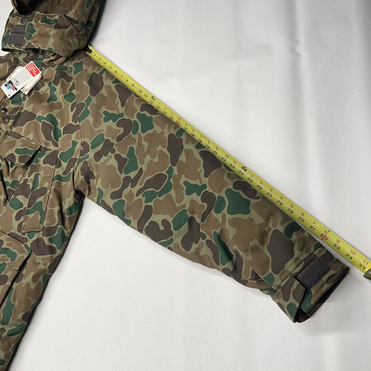 Vintage × Woolrich Woolen Mills VTG Woolrich Jacket Coat Duck Camo Lined Padded Green 90s Size US XL / EU 56 / 4 - 16 Thumbnail