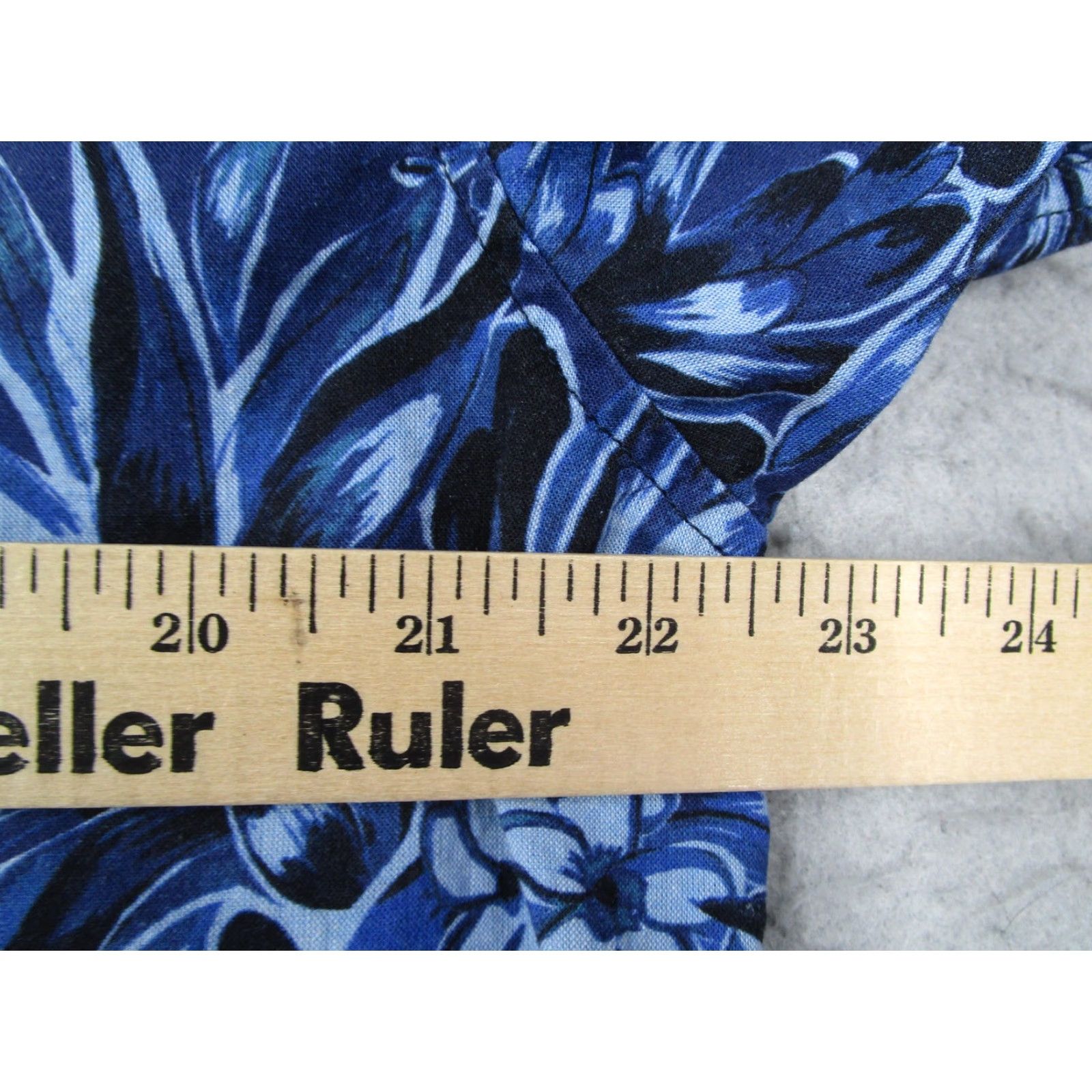 Flint And Tinder Flint and Tinder Shirt Mens XL Blue Floral Linen Cotton Hawaiian Button Up Size US XL / EU 56 / 4 - 6 Thumbnail