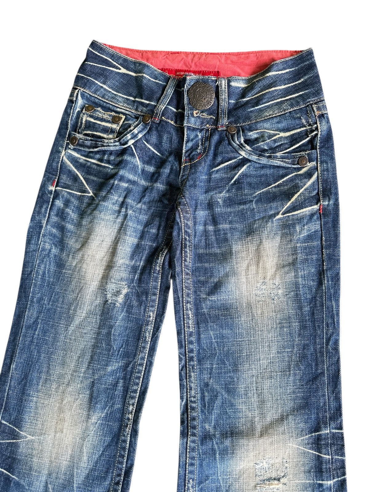 Japanese Brand Flare 💥🎌 RedPepper Bootcut BlueWashed 🎌💥 Size 28" / US 6 / IT 42 - 6 Thumbnail