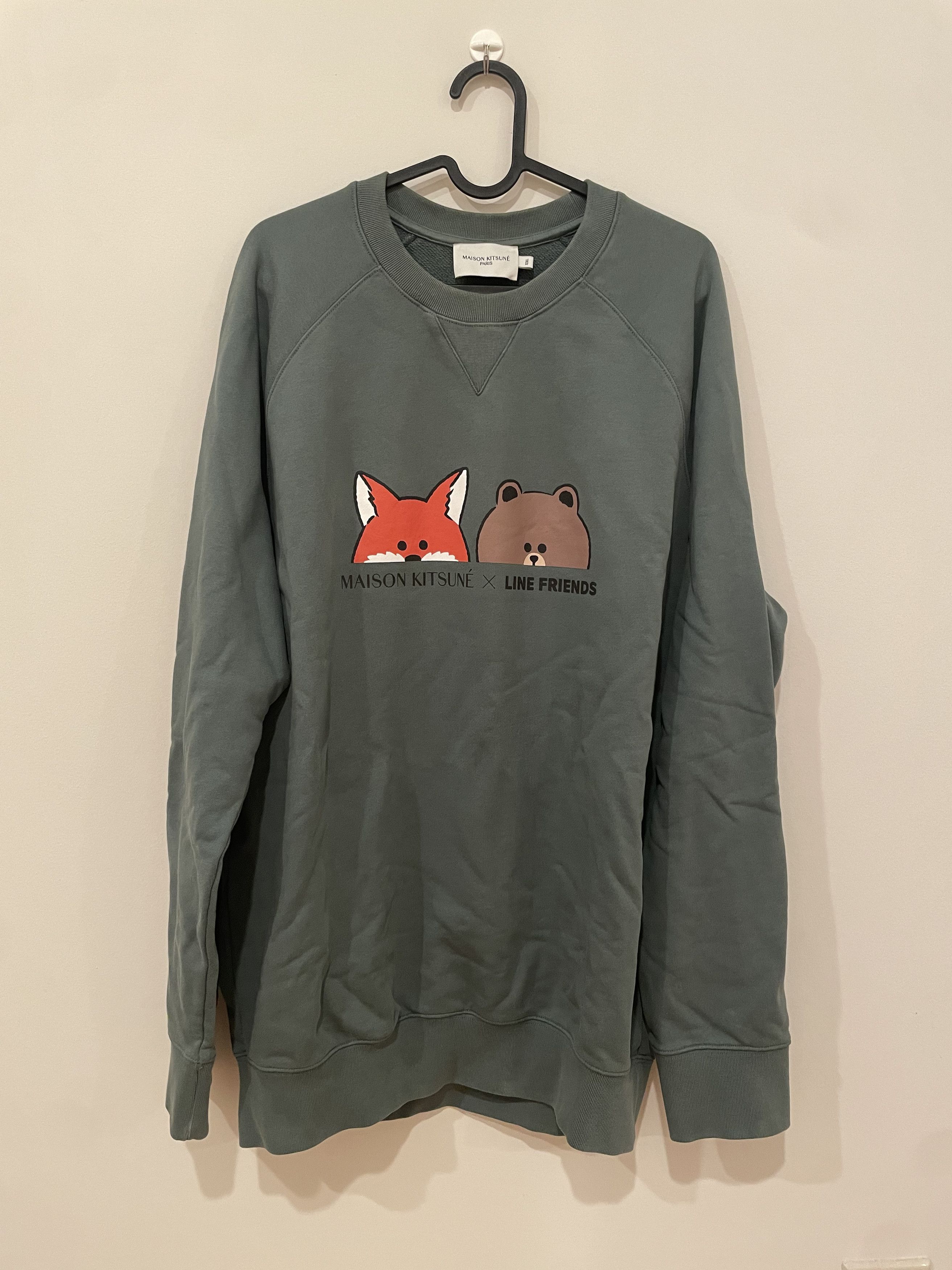 Maison Kitsune Maison Kitsune x Line Friends Crewneck Sweater Size US XXL / EU 58 / 5 - 1 Thumbnail