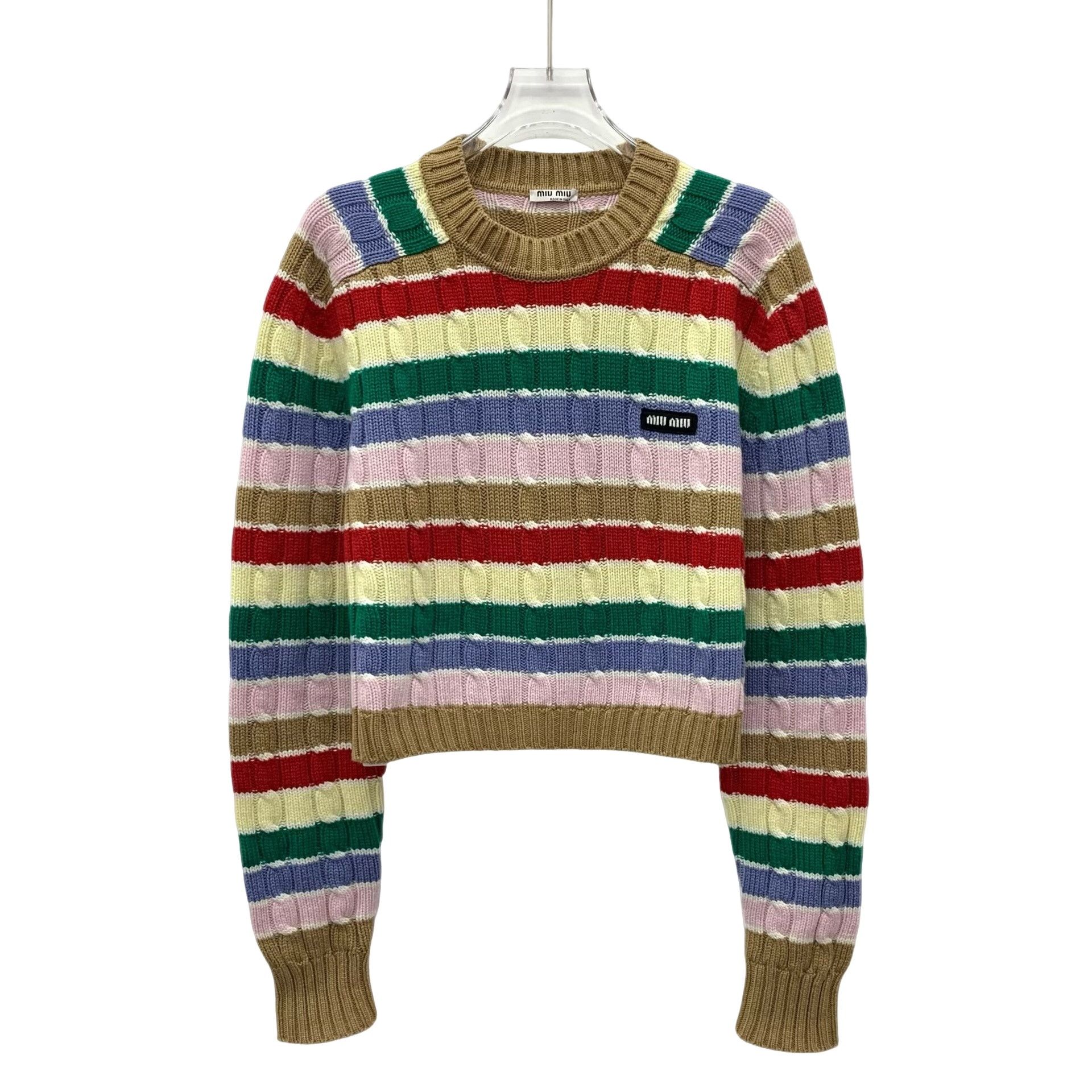 Miu Miu Miu Miu Striped Cashmere Sweater Size 40 Size S / US 4 / IT 40 - 1 Thumbnail