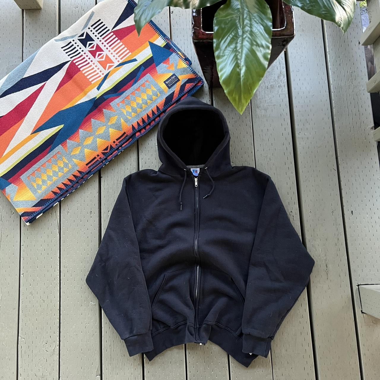 Russell Athletic Vintage Russell Athletic Black Zip Up Hoodie XL Men Size US XL / EU 56 / 4 - 5 Thumbnail