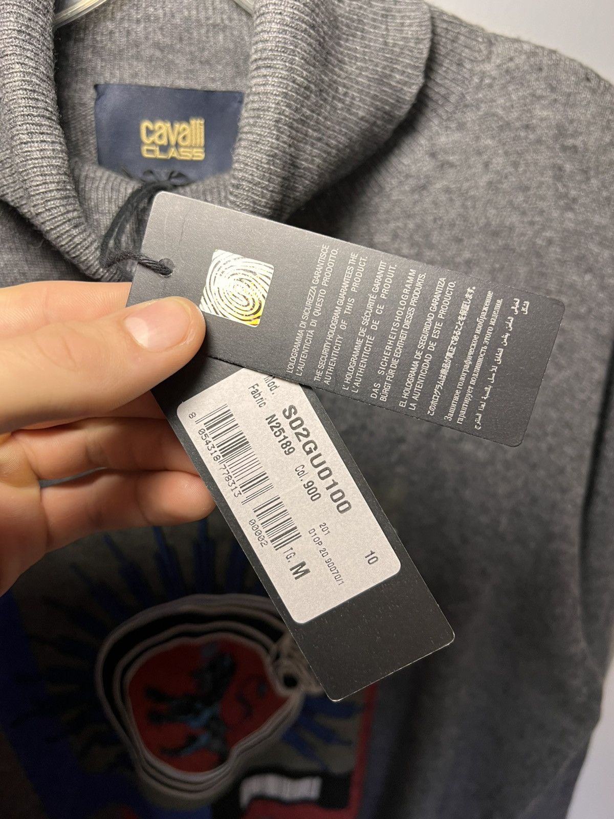 Cavalli Class Just Cavalli lion logo cashmere blend turttle neck sweater Size US L / EU 52-54 / 3 - 8 Thumbnail