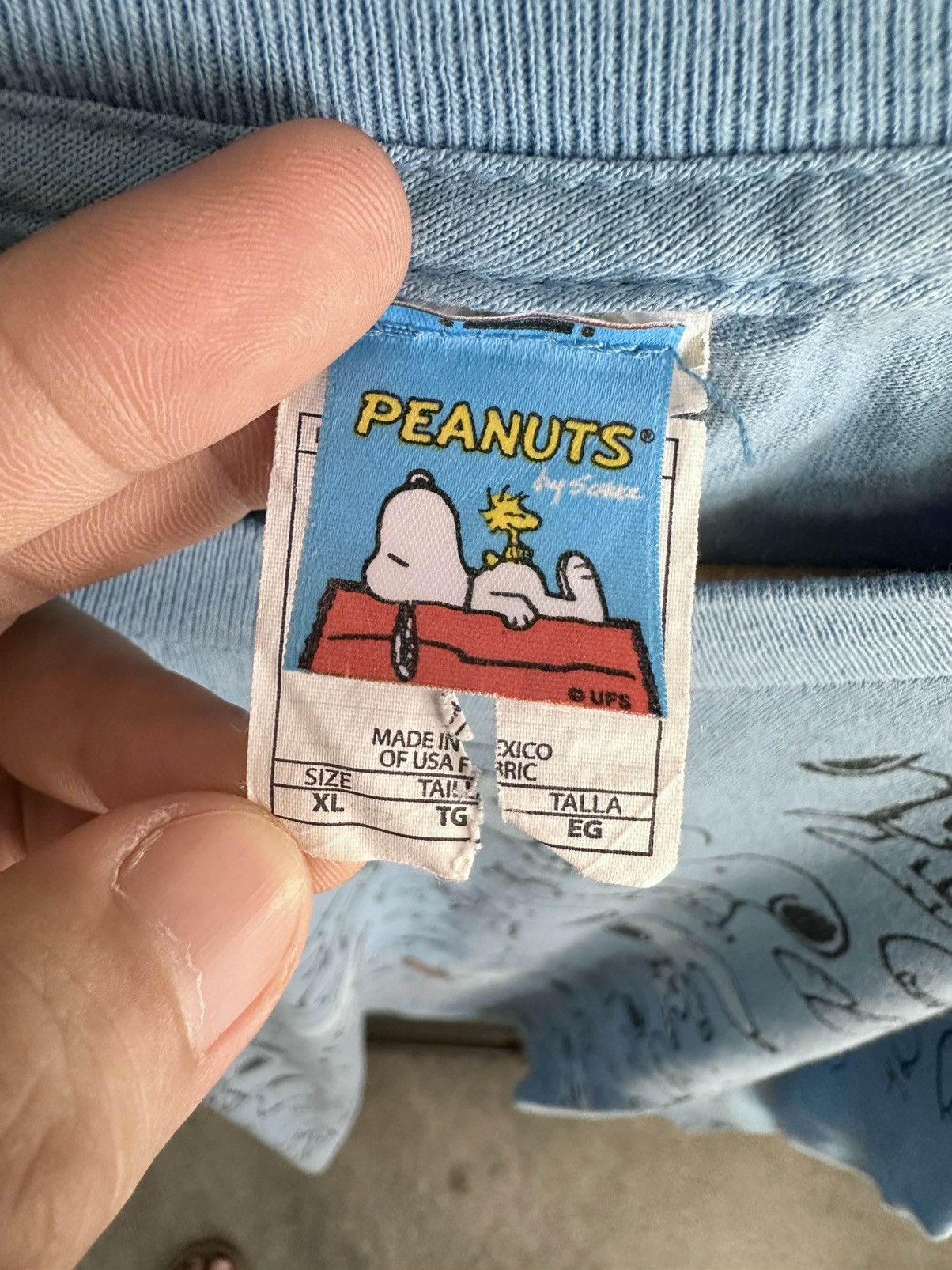 Anime Vintage Snoopy All Over Print Peanuts 90s Cartoon Tee Size US XL / EU 56 / 4 - 4 Thumbnail