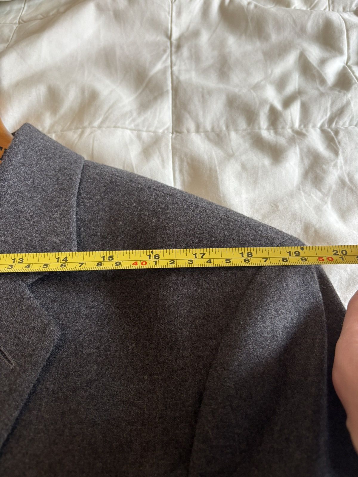 De Fursac Grey flannel suit - De Fursac Size 44R - 8 Thumbnail