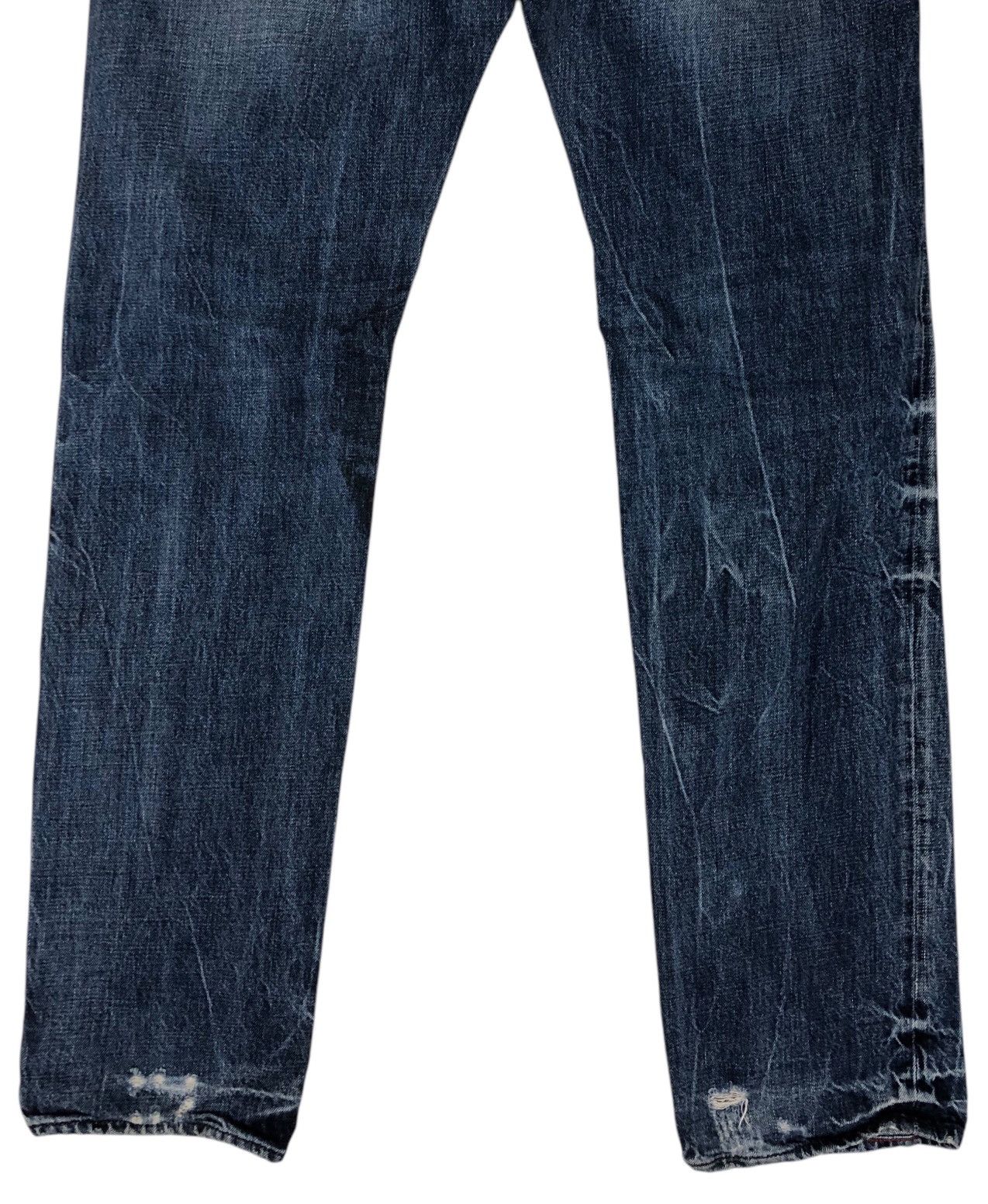 Japanese Brand Japan Rags Heritage Stone Washed Distressed Denim Jeans Size US 32 / EU 48 - 13 Thumbnail