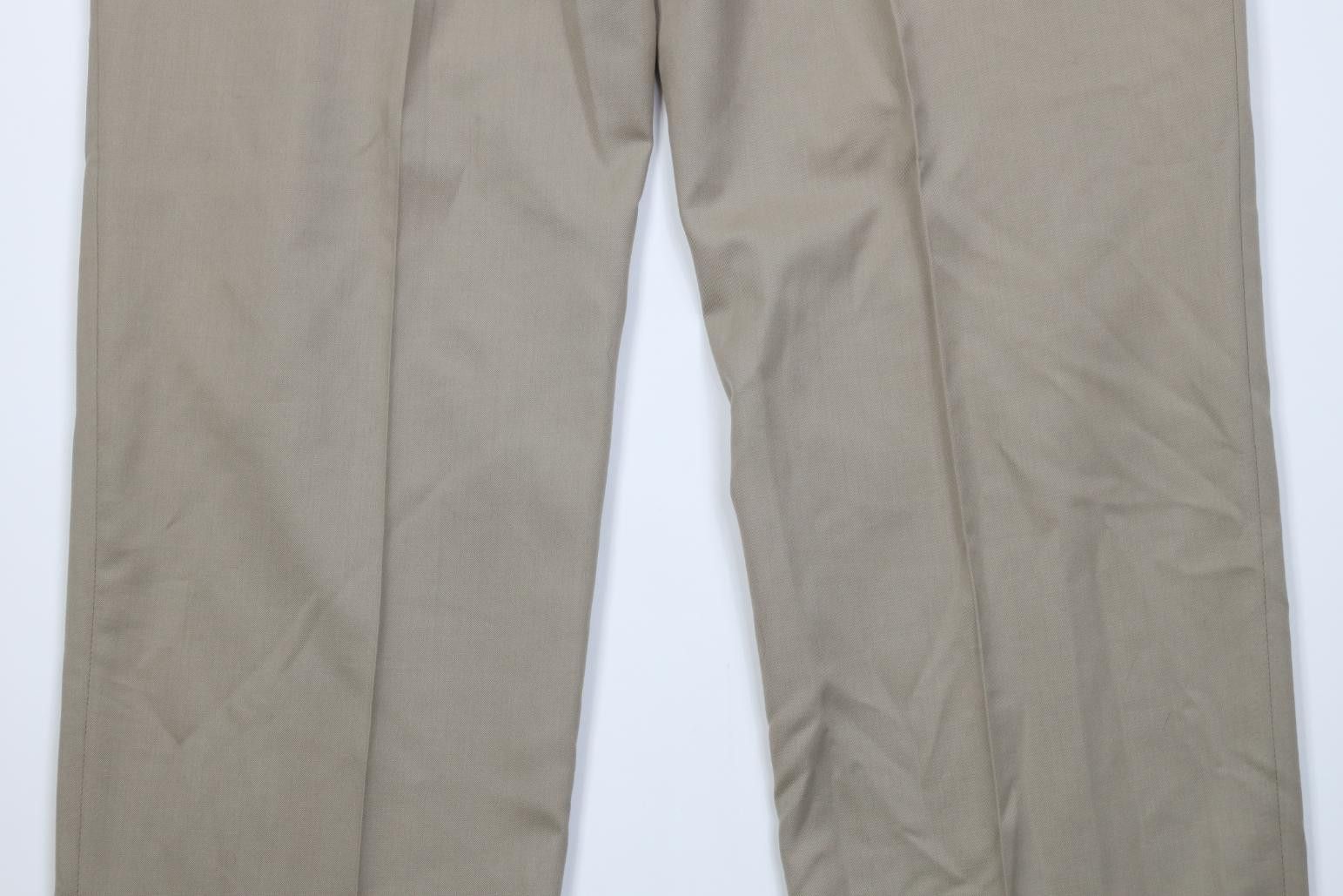 Jos. A. Bank Vintage 90s Y2K Jos A Bank Knit Wide Leg Chino Pants Beige Size US 37 - 13 Thumbnail