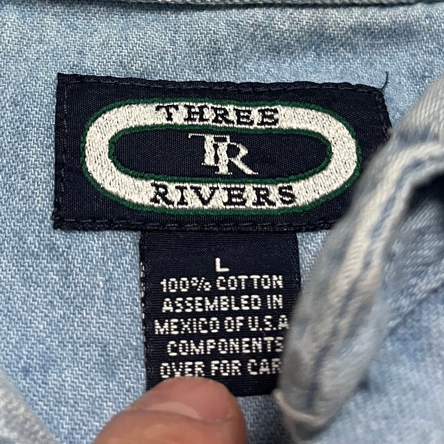 Other Vintage Golden Flake Racing Distressed Denim Button Up Large Size US L / EU 52-54 / 3 - 4 Thumbnail