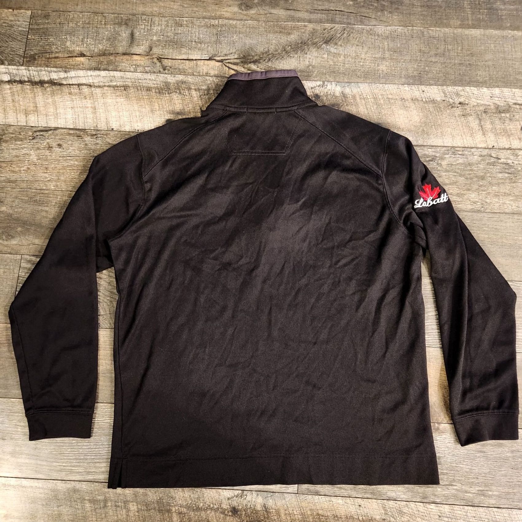 Port Authority Barstool Sports Barstool Sports Big Deal Brewing Co 1/4 Zip Pullover Black Labat Men's Large 1/4 Zip Pullover Mens Large Black Barstool Sports Gift? Size US L / EU 52-54 / 3 - 7 Thumbnail