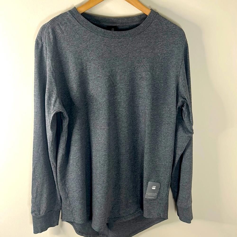 Designer G-Star-LS RN long T - Medium - Heather Grey - 100% Ctn Size US M / EU 48-50 / 2 - 1 Thumbnail