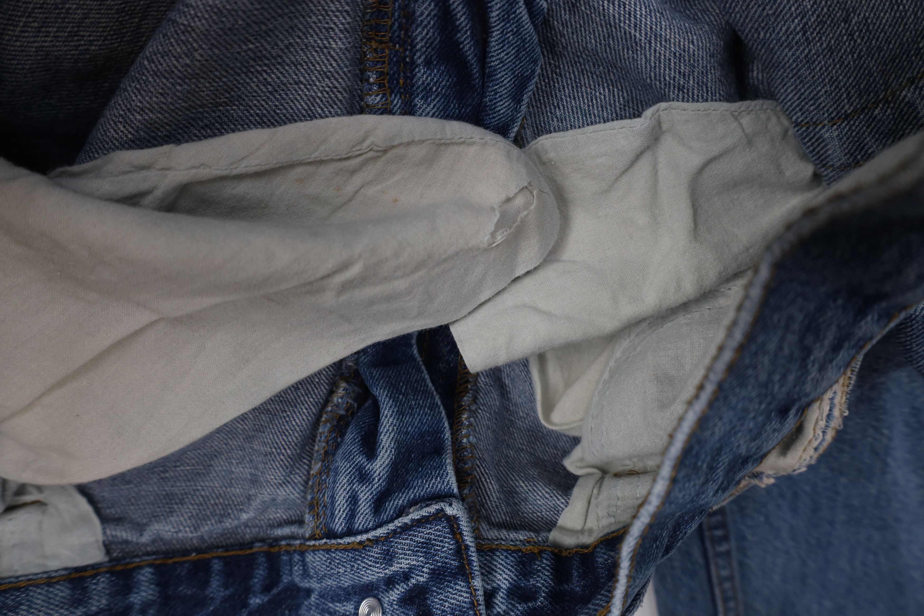 Vintage Vintage 90s Streetwear Wide Leg Denim Jeans Blue Cotton Size US 34 / EU 50 - 9 Thumbnail