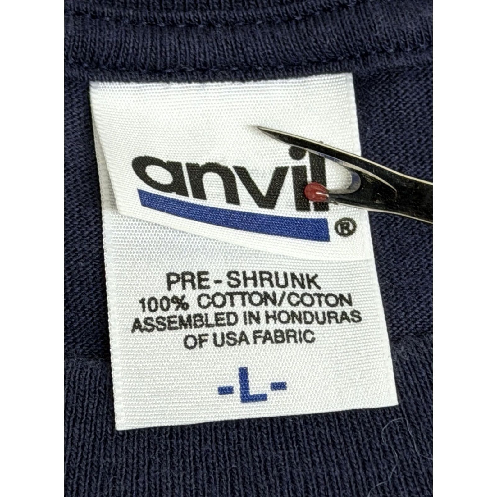 Anvil VINTAGE Anvil T-Shirt Jesus Christian Austin Powers Parody 80s Graphic Print Black Size L Men Mens Shirts Size US L / EU 52-54 / 3 - 5 Thumbnail