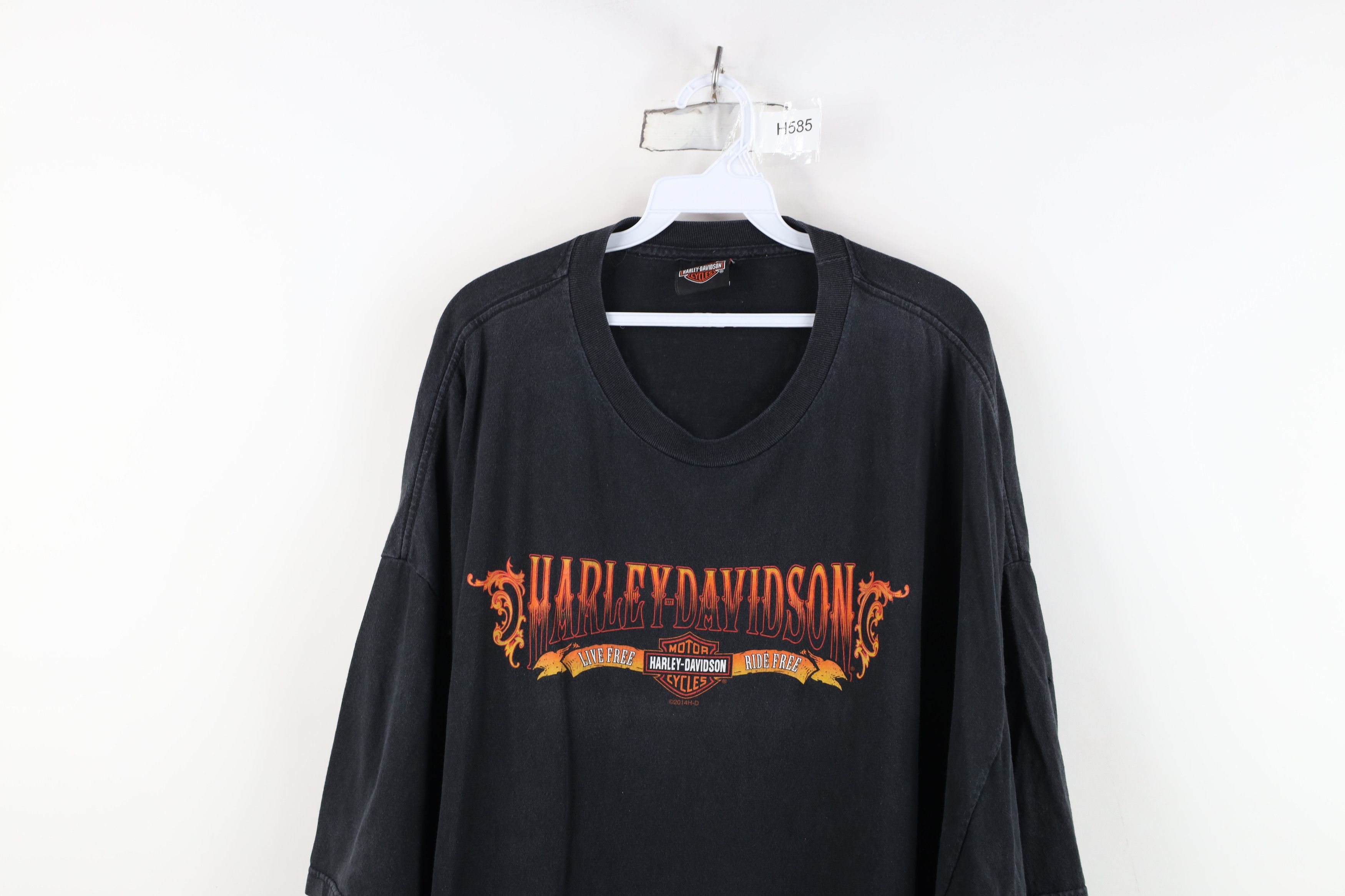 Harley Davidson Vintage Y2K Harley Davidson Skull Wings Steel City T-Shirt Size US XXL / EU 58 / 5 - 2 Thumbnail