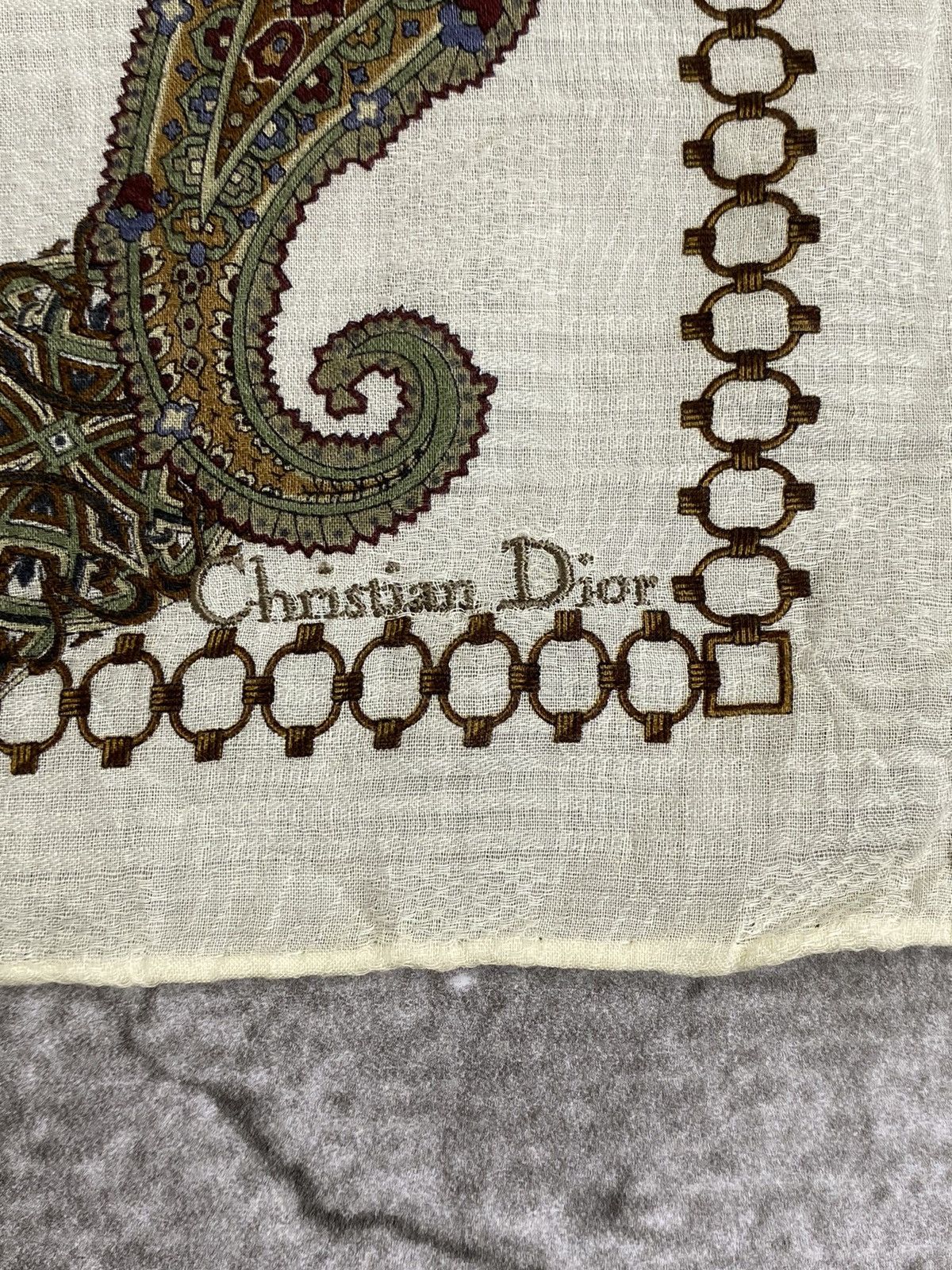 Christian Dior Monsieur Christian Dior Handkerchief / Bandana / Neckerchief Size ONE SIZE - 3 Thumbnail