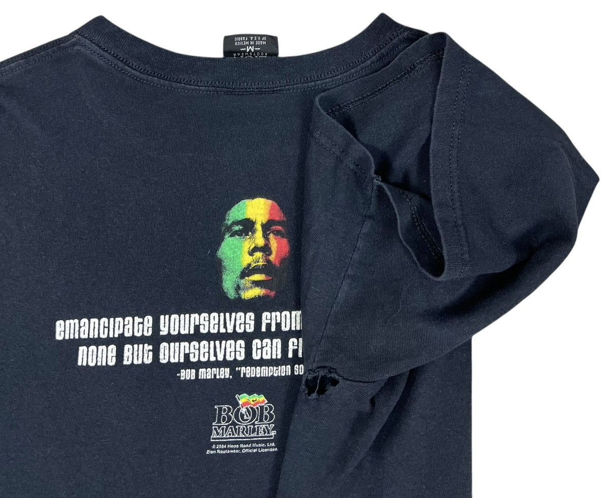 Band Tees Vintage Distressed Bob Marley Rasta Flag Tee Size US M / EU 48-50 / 2 - 5 Thumbnail