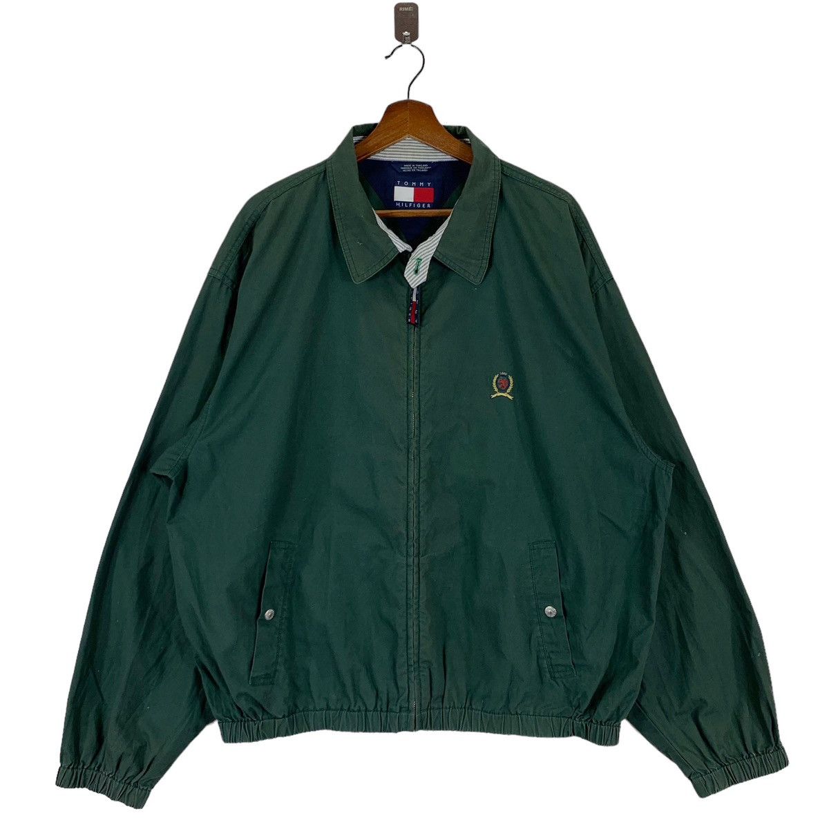 Tommy Hilfiger × Vintage 🔥🔥TOMMY HILFIGER COTTON ZIPPER JACKET Size US XL / EU 56 / 4 - 1 Thumbnail