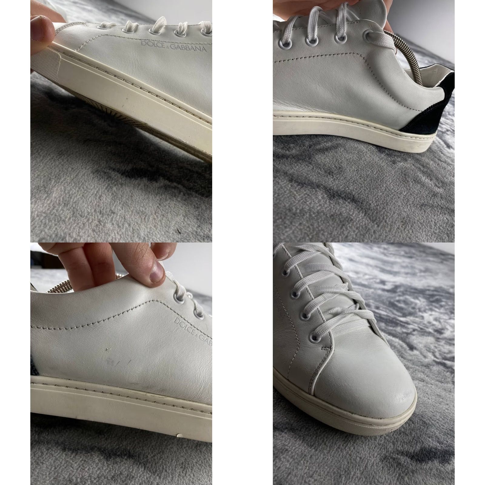 Dolce & Gabbana Dolce&Gabbana Leather Sneakers Men Size 9 White Casual Sneaker Leather Upper Insole Outsole Comfort Size US 9 / EU 42 - 10 Thumbnail