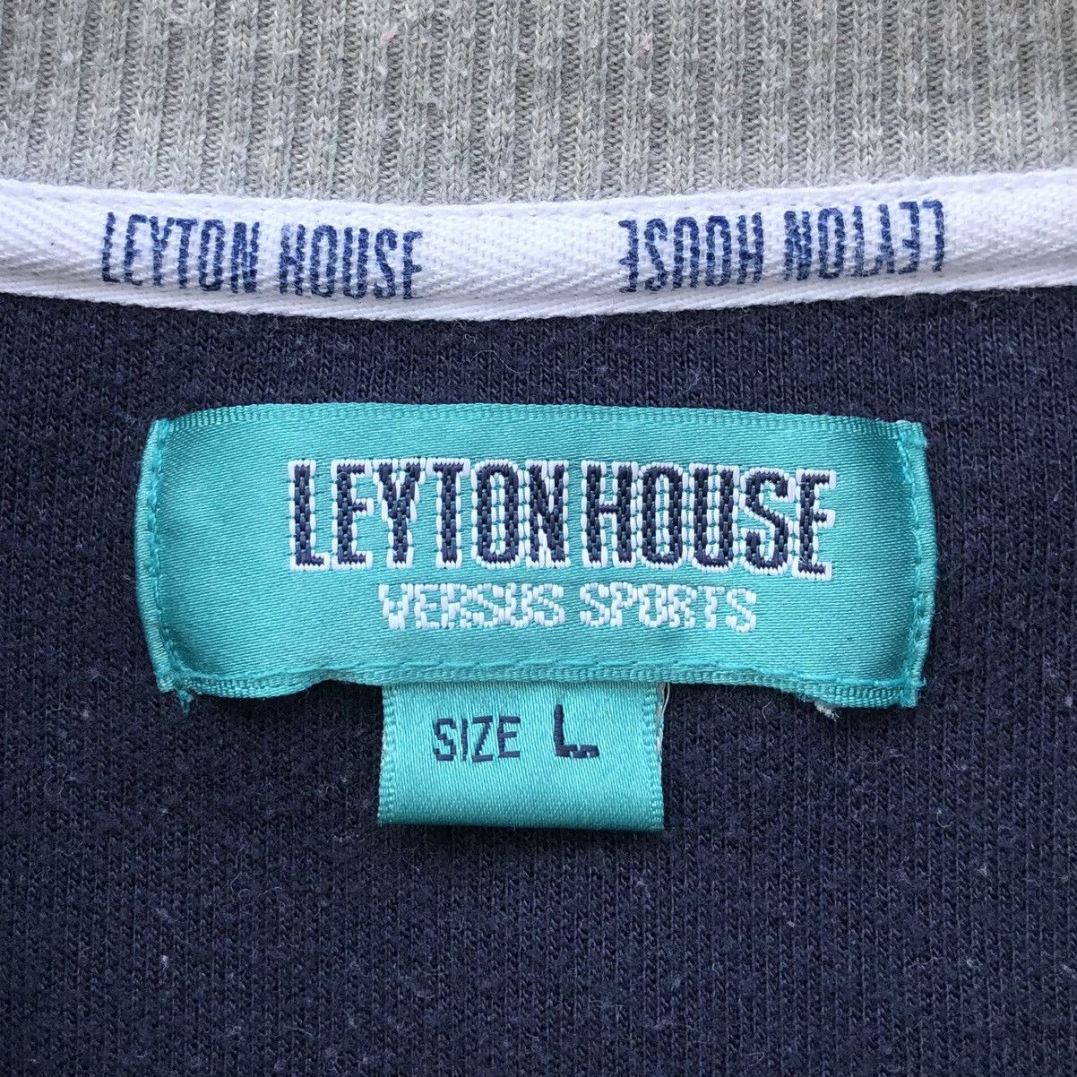 Vintage VTG Leyton House Versus Sports Embroidered Spellout Crewneck Size US L / EU 52-54 / 3 - 12 Thumbnail