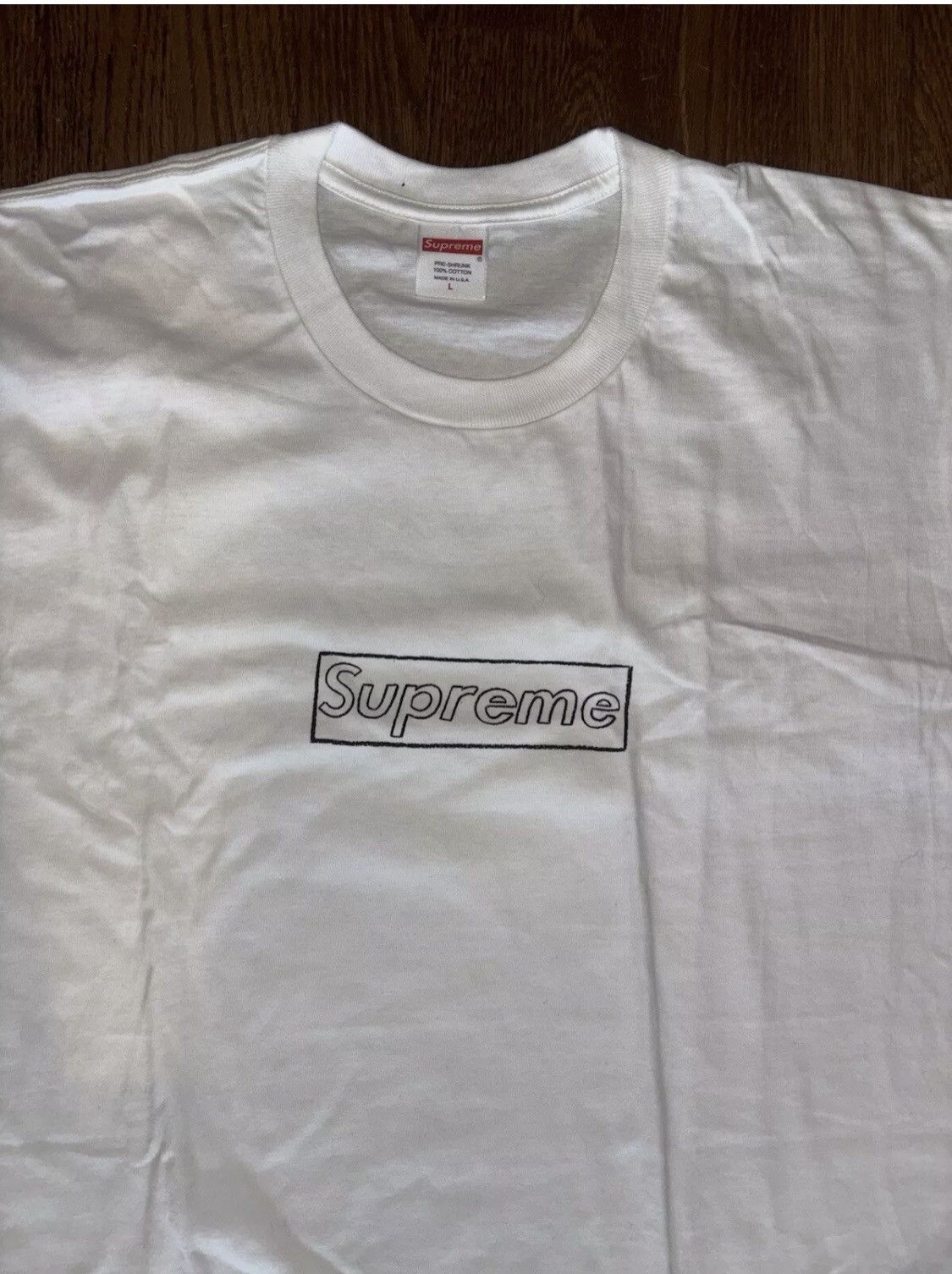 Supreme Supreme Kaws Chalk Logo White T Shirt Large Size US L / EU 52-54 / 3 - 4 Thumbnail