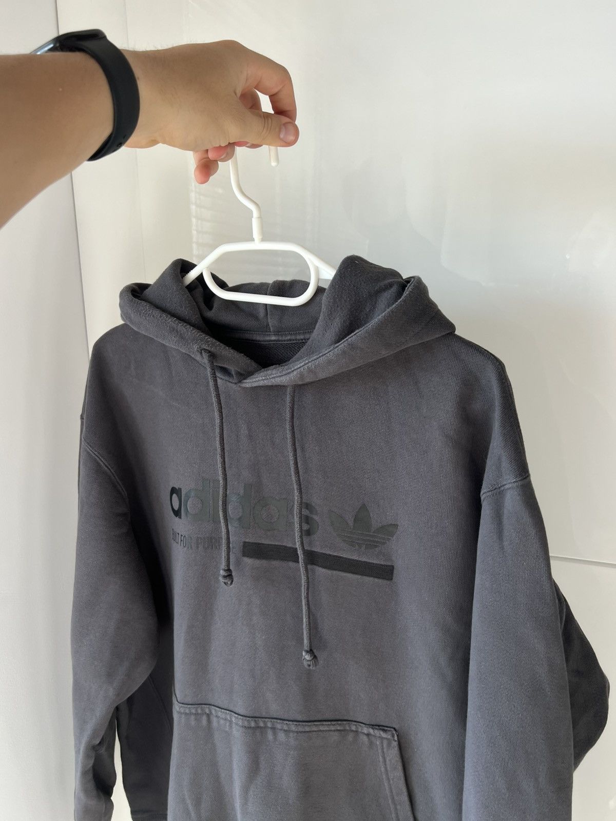Adidas Adidas EQT Kaval Graphic Grey Premium Overprinted Hoodie Size US M / EU 48-50 / 2 - 5 Thumbnail