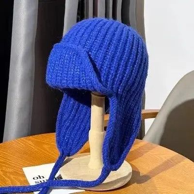 VIBE Winter Knitted Earflap Beanie Size ONE SIZE - 1 Thumbnail