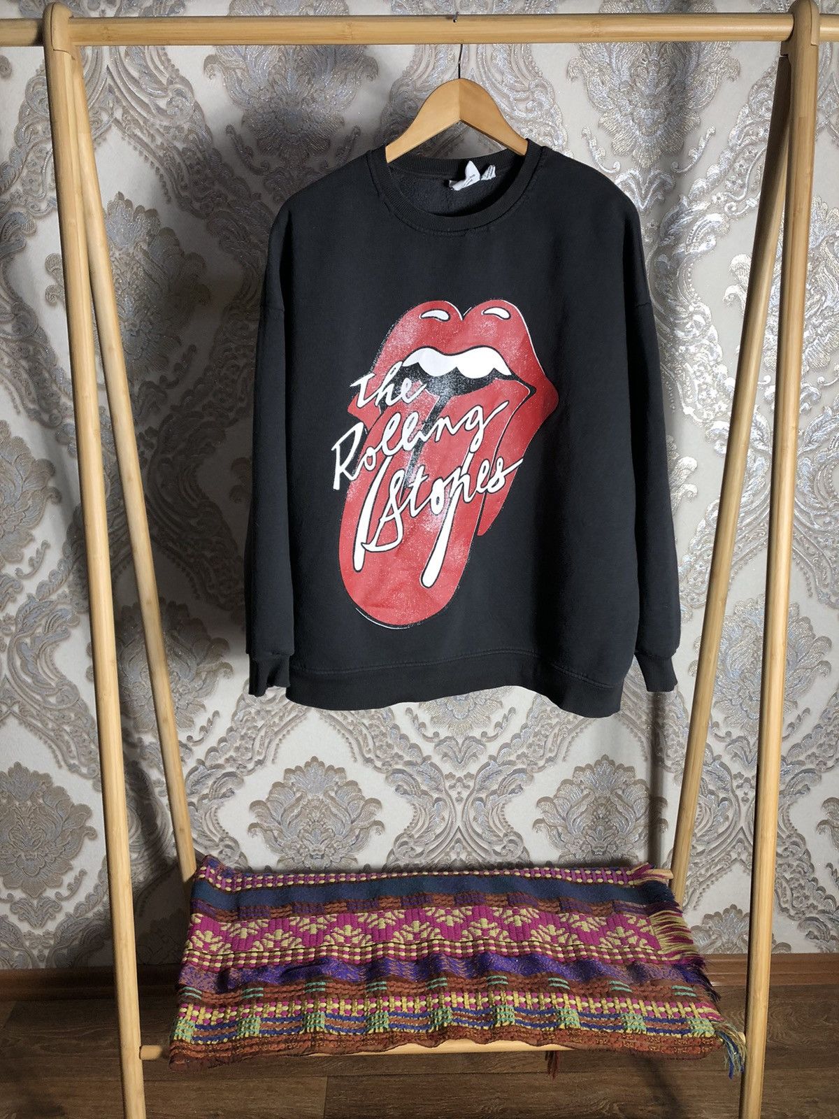 Band Tees × Vintage VERY RARE THE ROLLING STONES BIG LOGO ROCK HOODIE Y2K 90s Size US XL / EU 56 / 4 - 1 Thumbnail