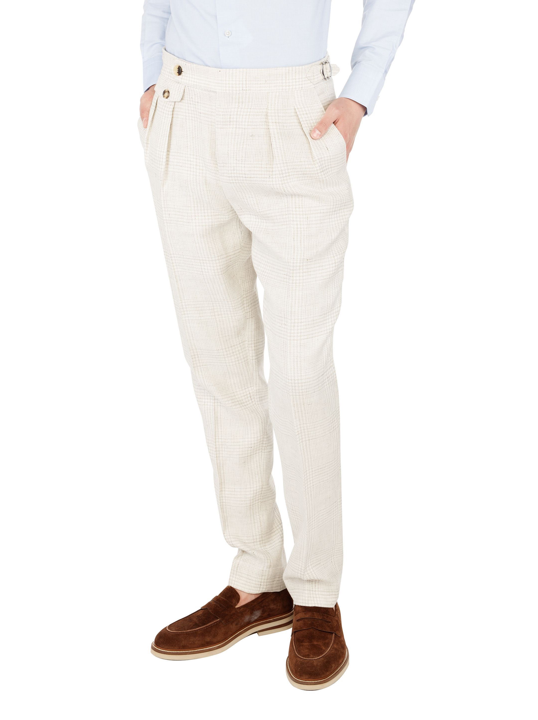Brunello Cucinelli o1y0526 Single-breasted Suit in Ivory Size US M / EU 48-50 / 2 - 8 Thumbnail