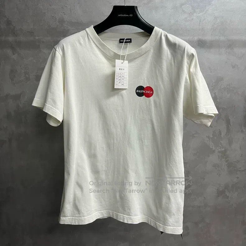Balenciaga Balenciaga White chest Logo round neck casual short sleeve Size US XL / EU 56 / 4 - 1 Thumbnail