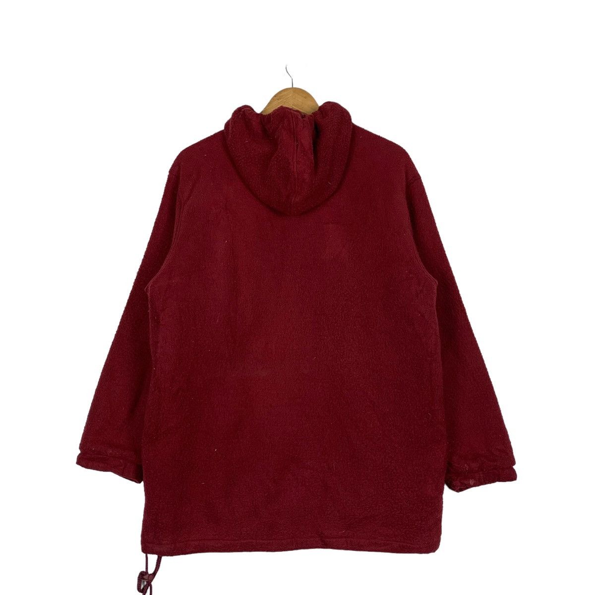 Vintage Univesite De Paris Surbonne Red Fleece Hoodie #1083-C49 Size US M / EU 48-50 / 2 - 7 Thumbnail