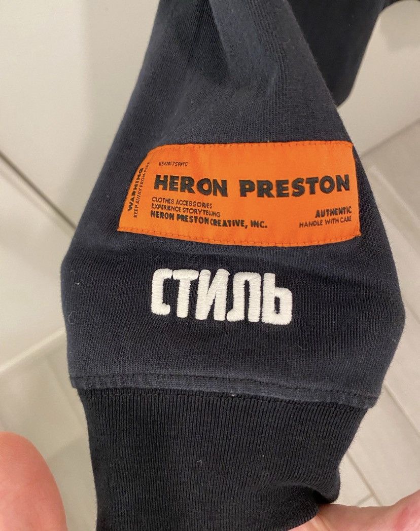 Heron Preston Heron Preston Iconic Bird Stork Audubon Long Sleeve Tee Size US S / EU 44-46 / 1 - 3 Thumbnail