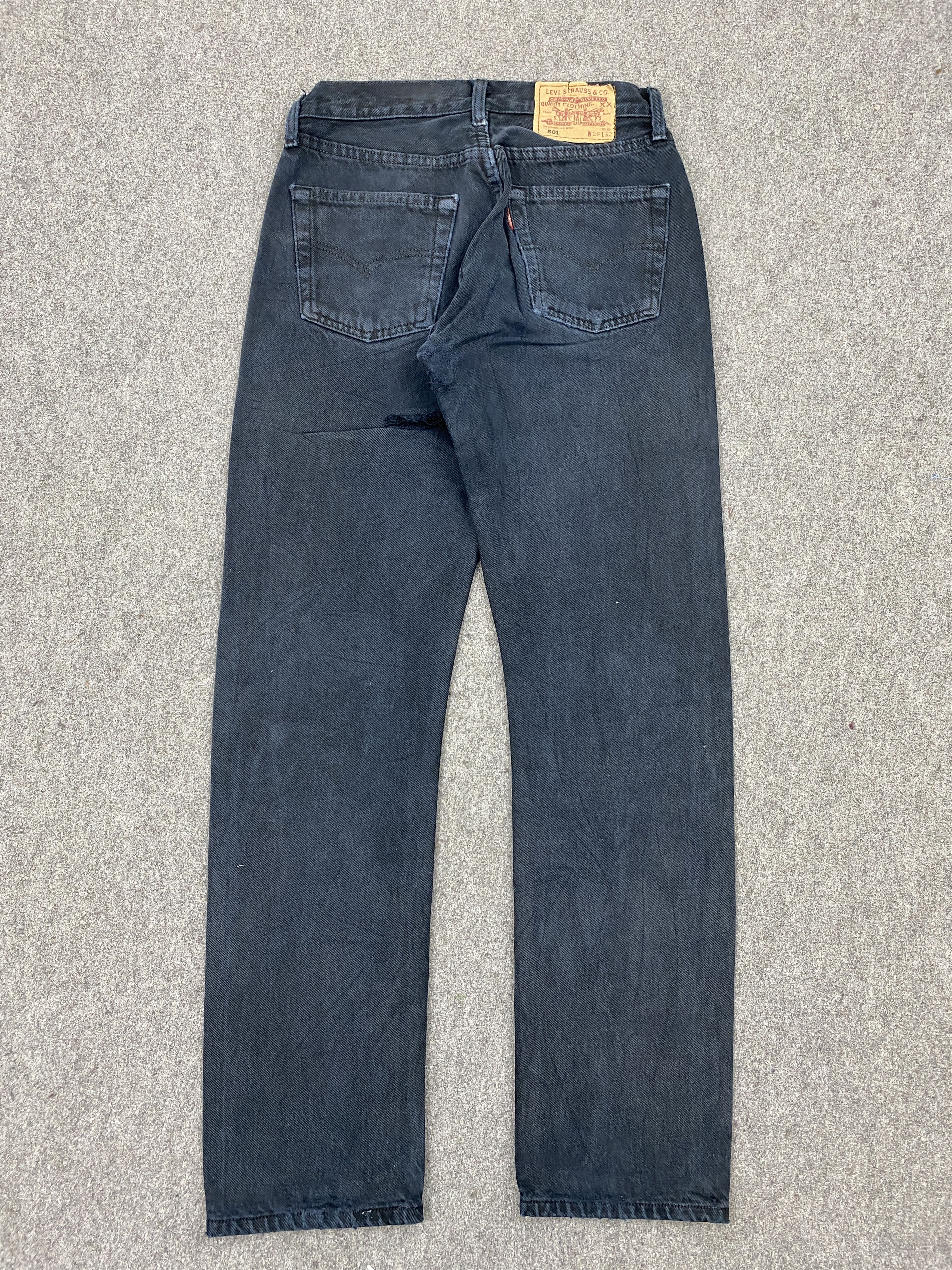 Levi's Vintage Levis 501 Super Black Rusty Jeans DP2757 Size US 28 / EU 44 - 3 Thumbnail