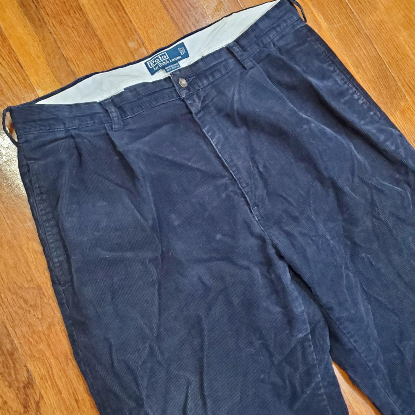 Polo Ralph Lauren Polo Ralph Lauren Pants Mens 36x30 Navy Blue Corduroy Classic Casual Hammond Size US XS / EU 42 / 0 - 3 Thumbnail