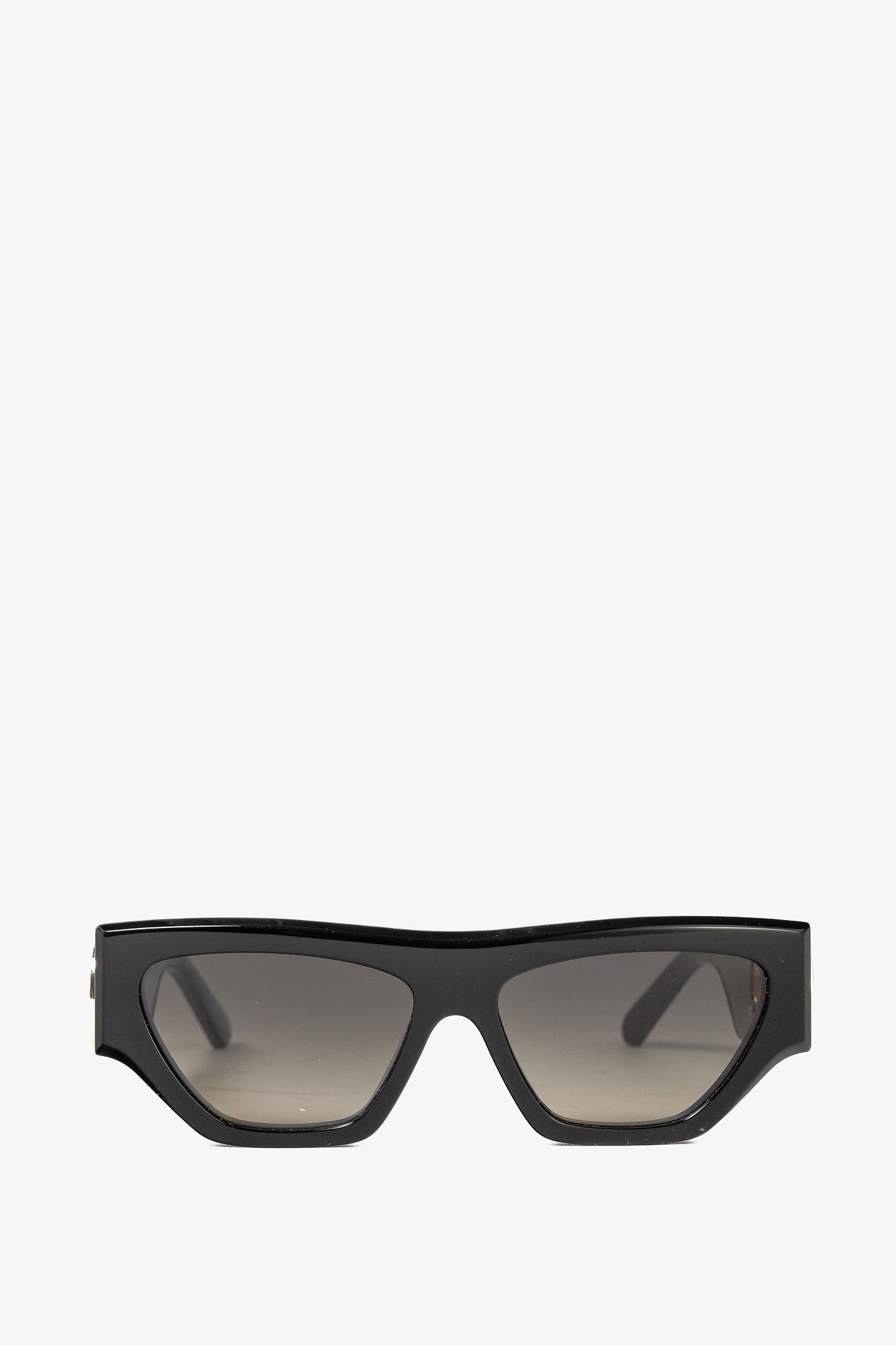 Louis Vuitton Louis Vuitton Link Golden Logo Cat Eye Black Sunglasses Size ONE SIZE - 2 Thumbnail