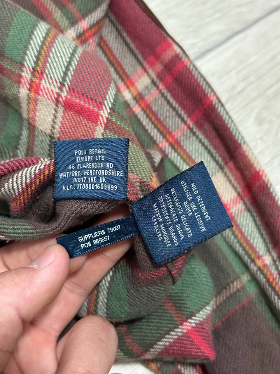 Polo Ralph Lauren Ralph Lauren Flannel Plaid Shirt Tartan Corduroy Elbow 8 Size US XS / EU 42 / 0 - 10 Thumbnail