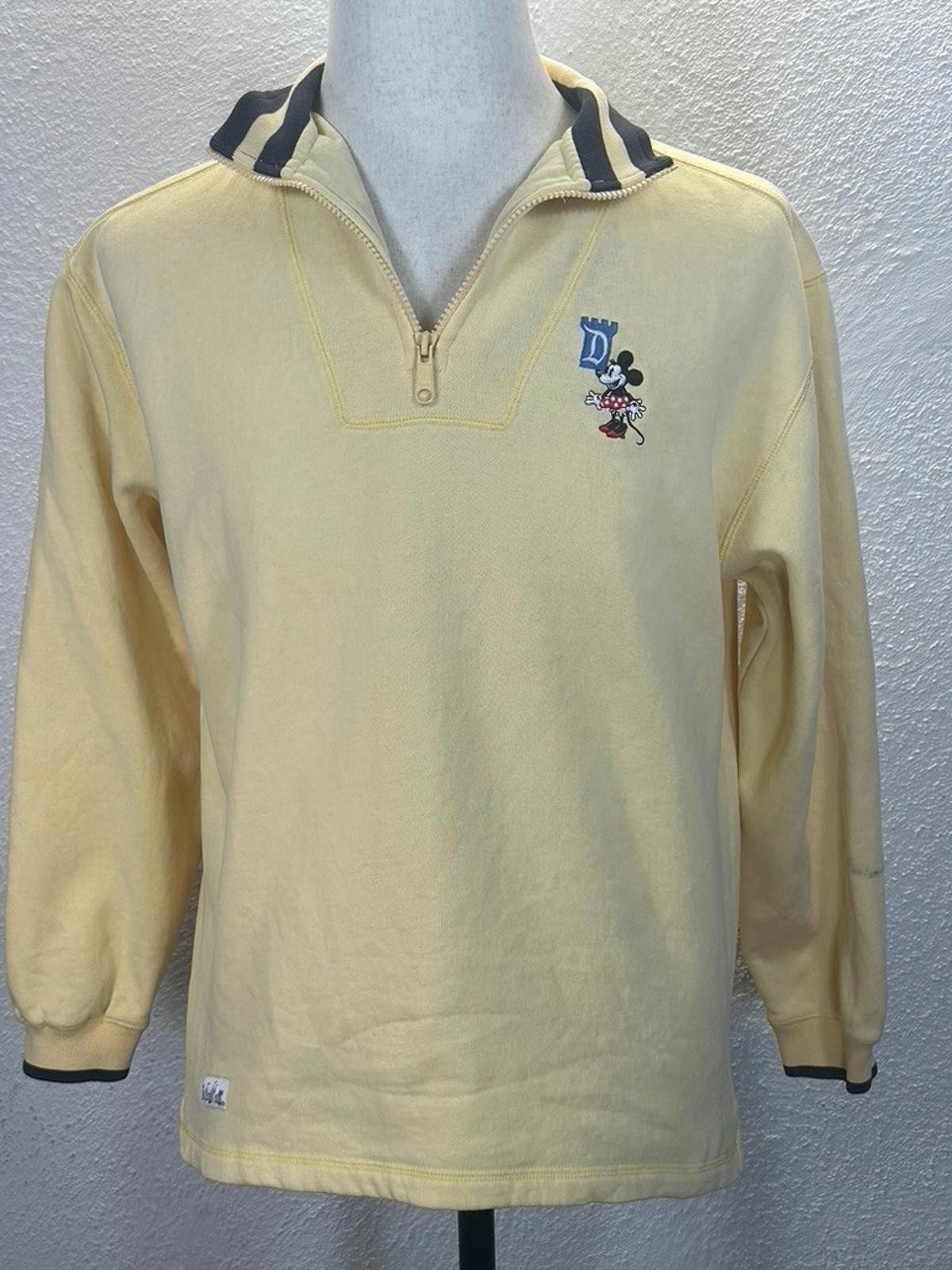 Disney Disneyland Minnie Mouse Embroidered Sweatshirt Yellow Medium Size M / US 6-8 / IT 42-44 - 1 Thumbnail