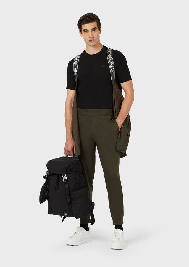 Emporio Armani EMPORIO ARMANI Technical Twill Travel Packable Trench Size US M / EU 48-50 / 2 - 6 Thumbnail