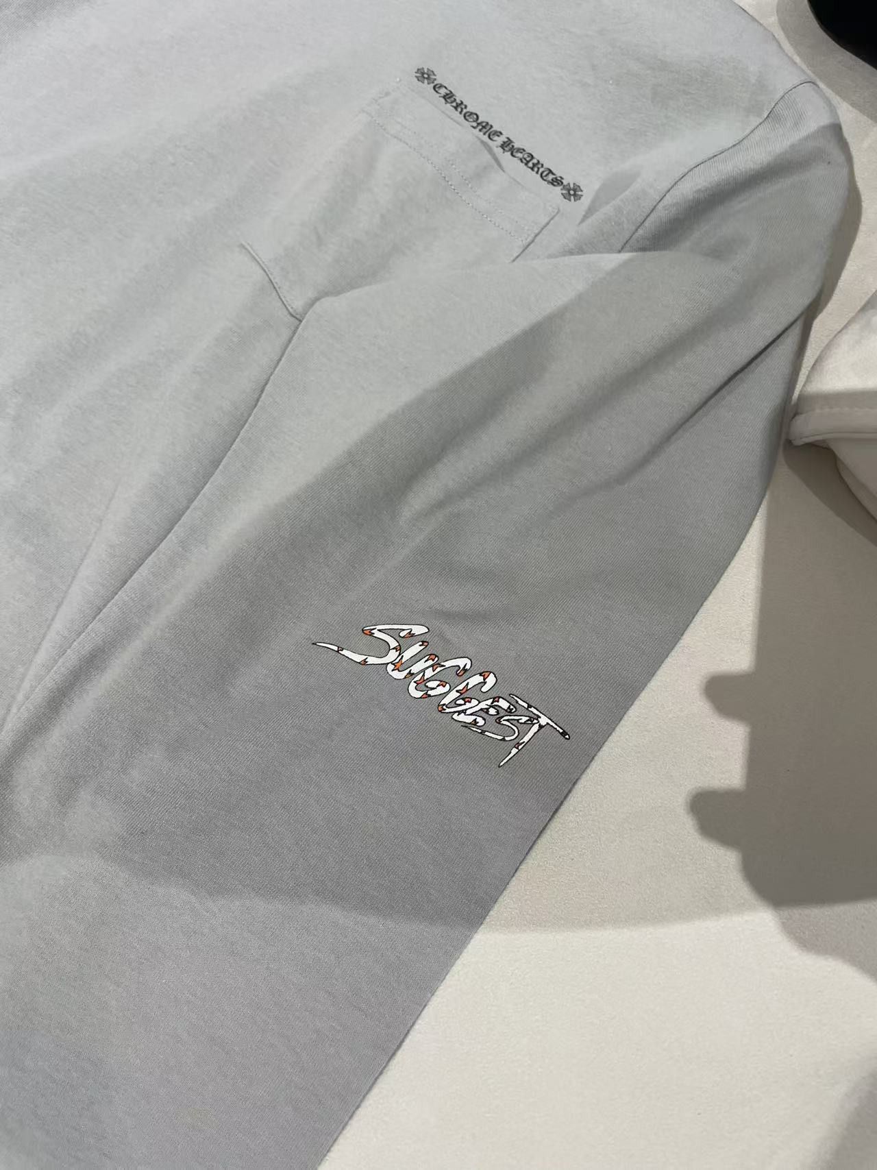 Chrome Hearts Chrome Hearts Matty Boy Suggest Grey Long Sleeve Tee Size US XL / EU 56 / 4 - 4 Thumbnail